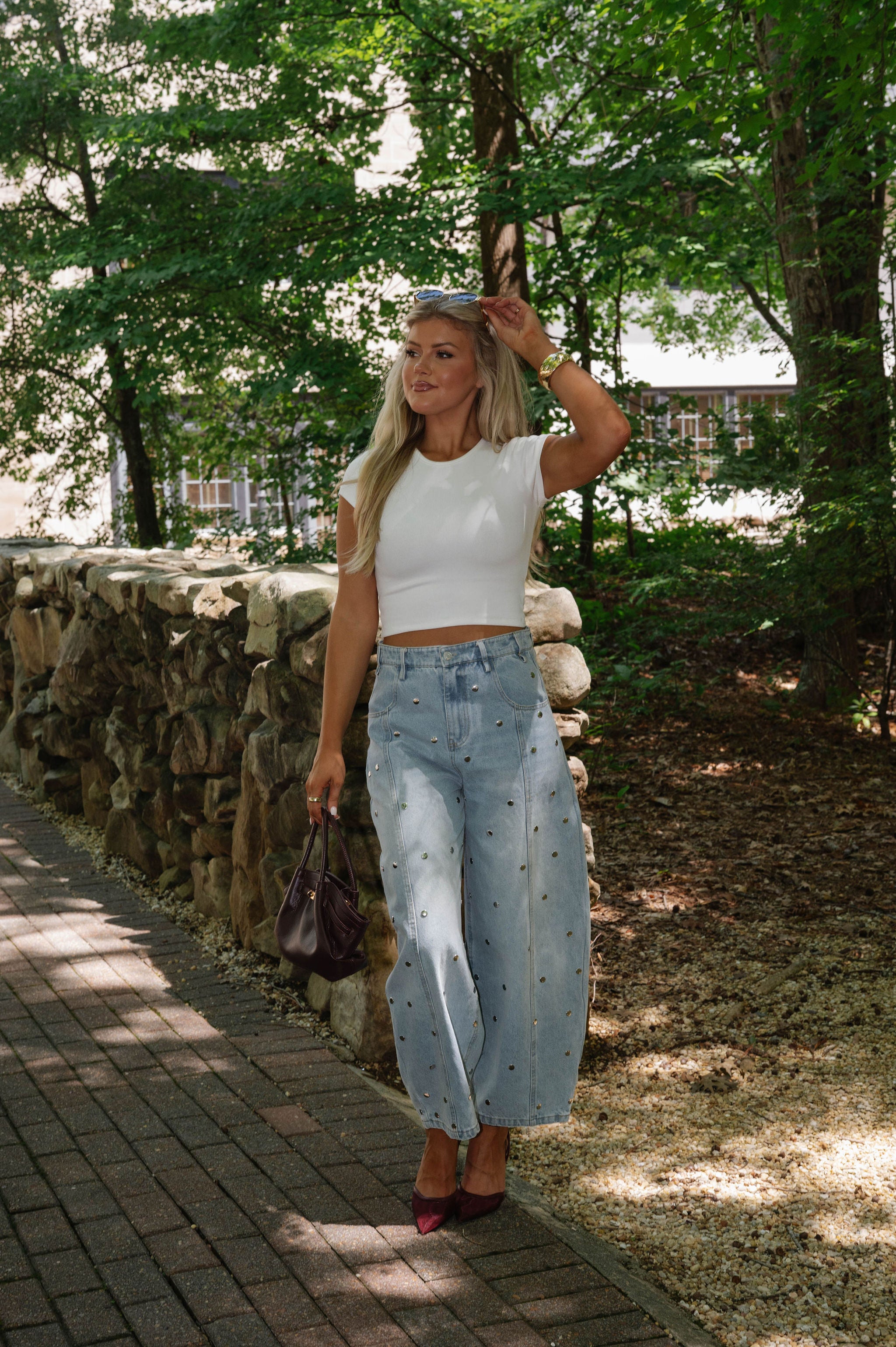 Max Barrel Jeans-Light Denim