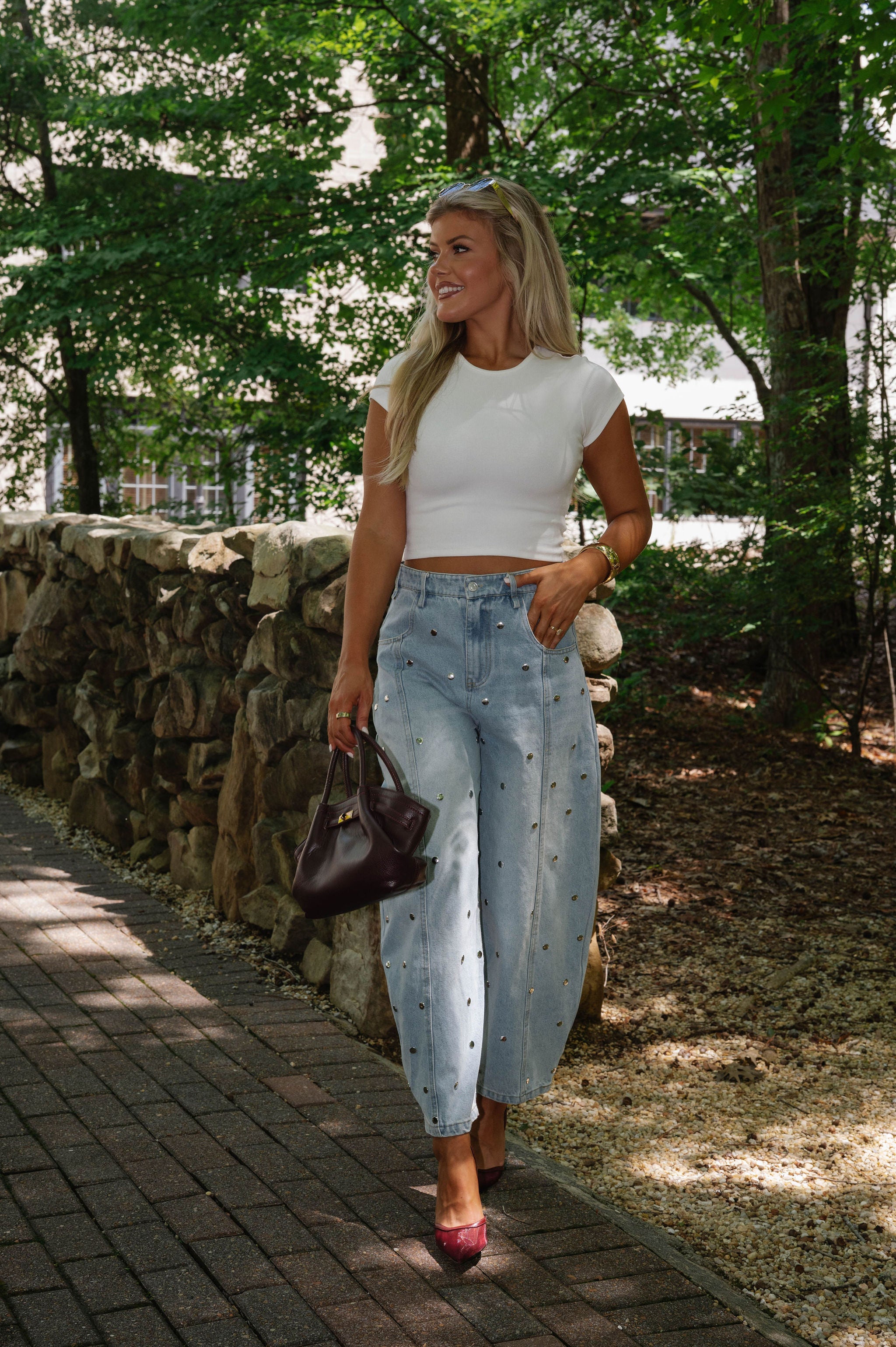 Max Barrel Jeans-Light Denim