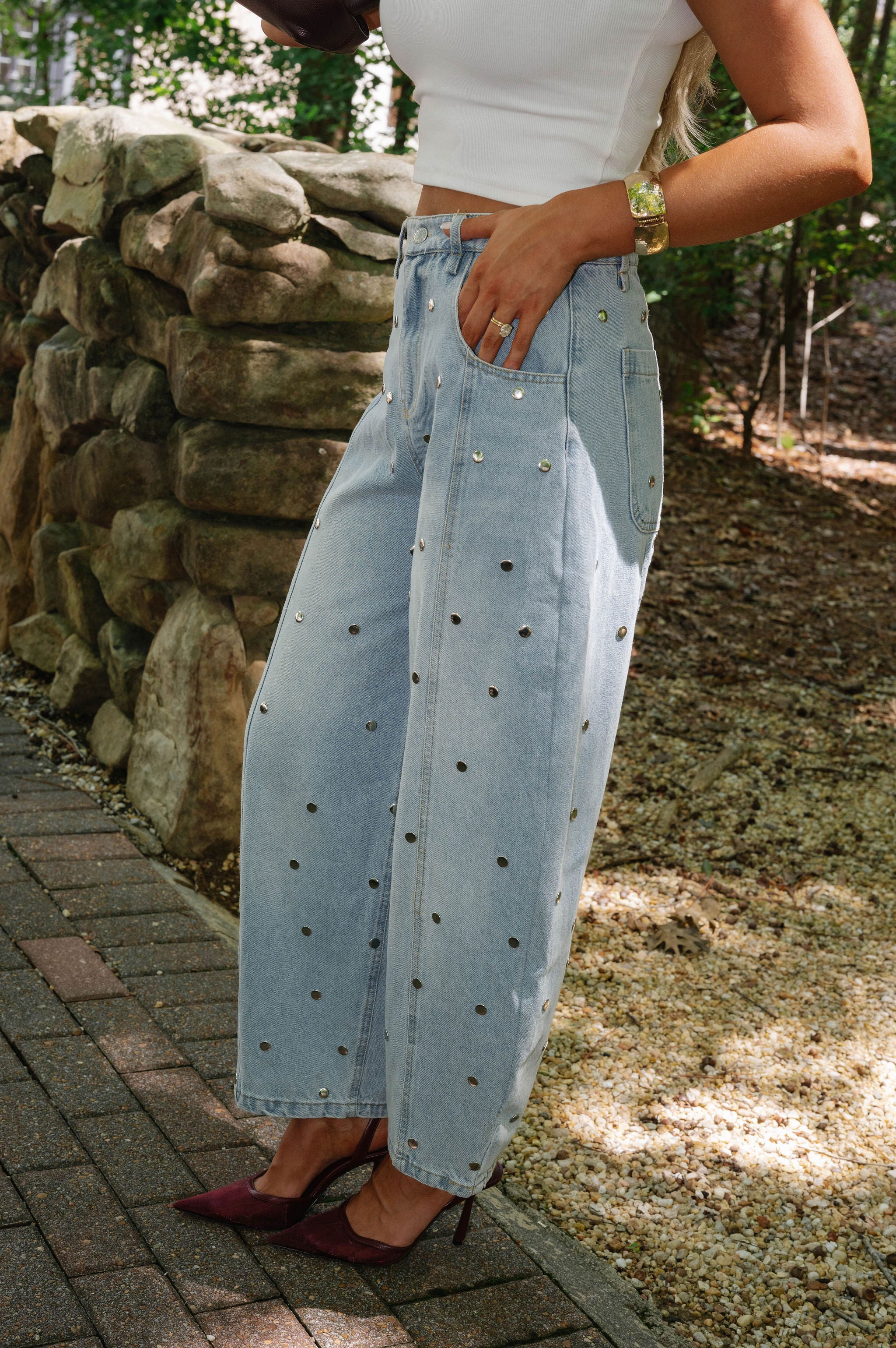 Max Barrel Jeans-Light Denim