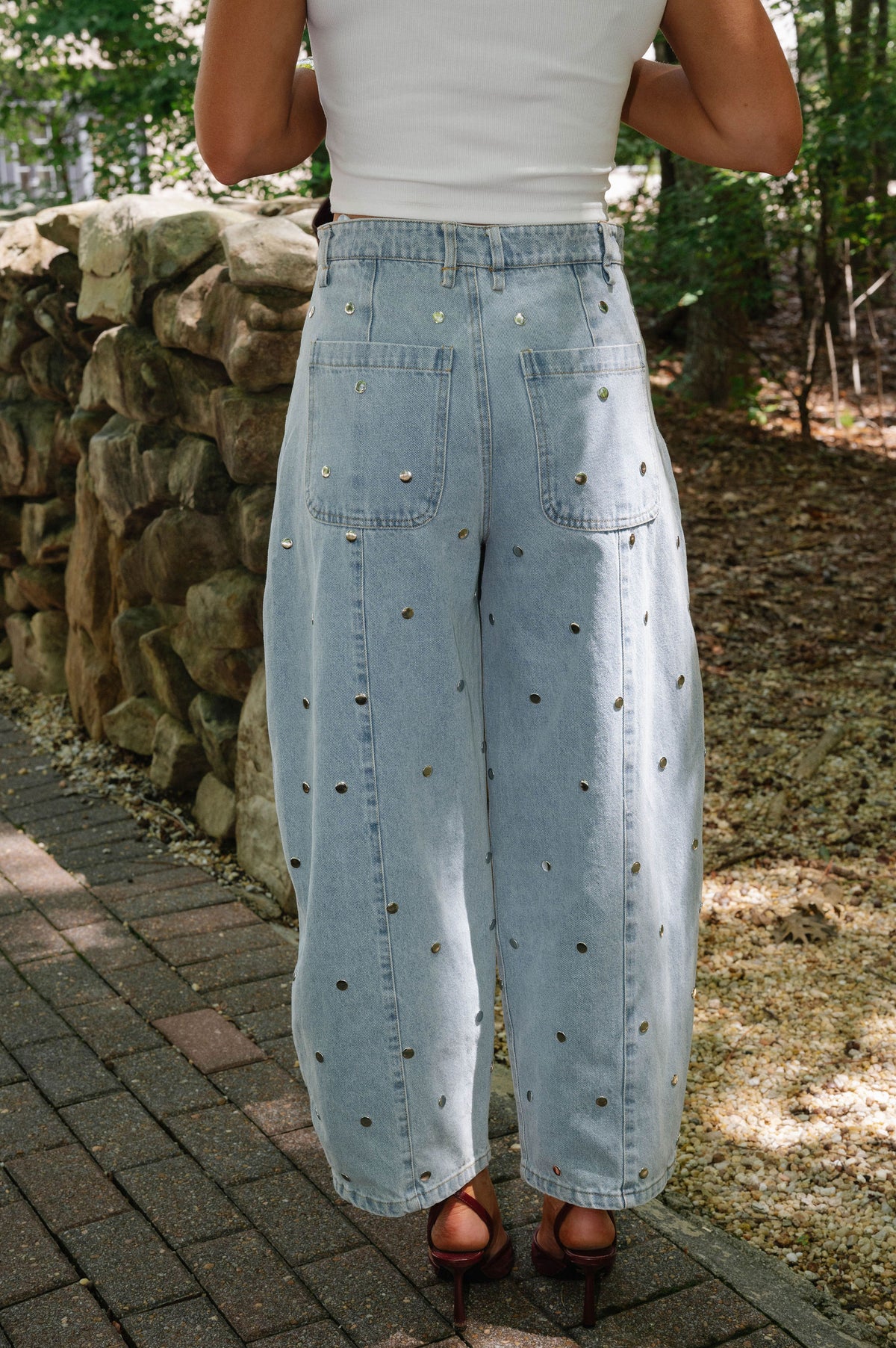 Max Barrel Jeans-Light Denim
