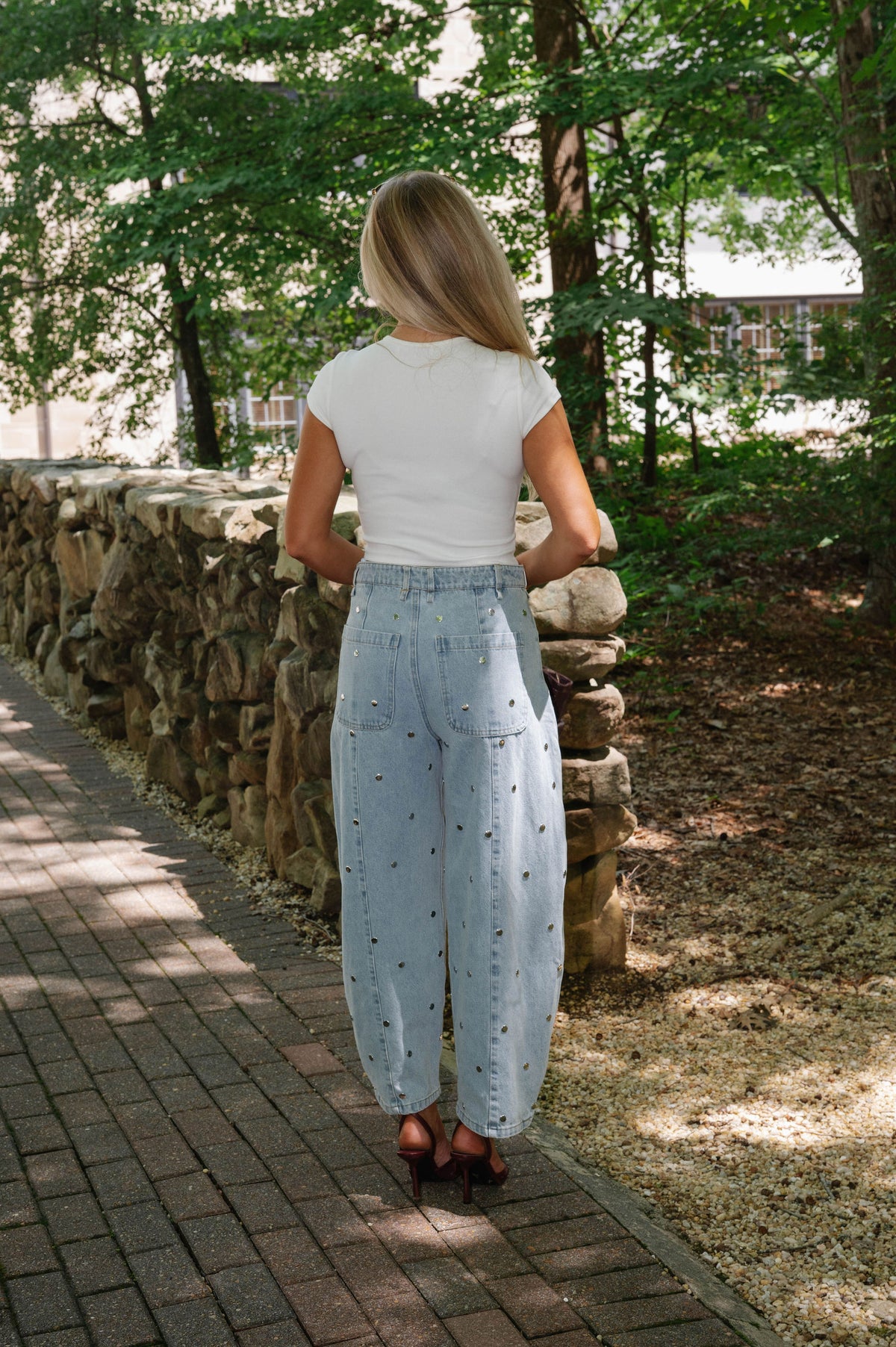 Max Barrel Jeans-Light Denim