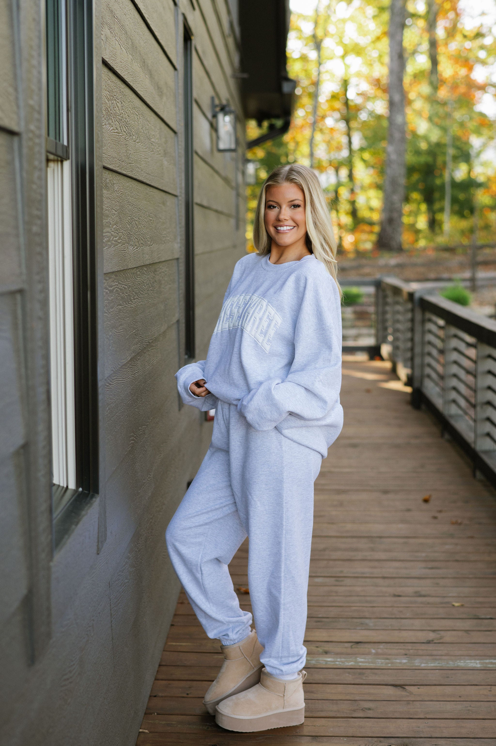 These Three Sweatshirt-Grey/White