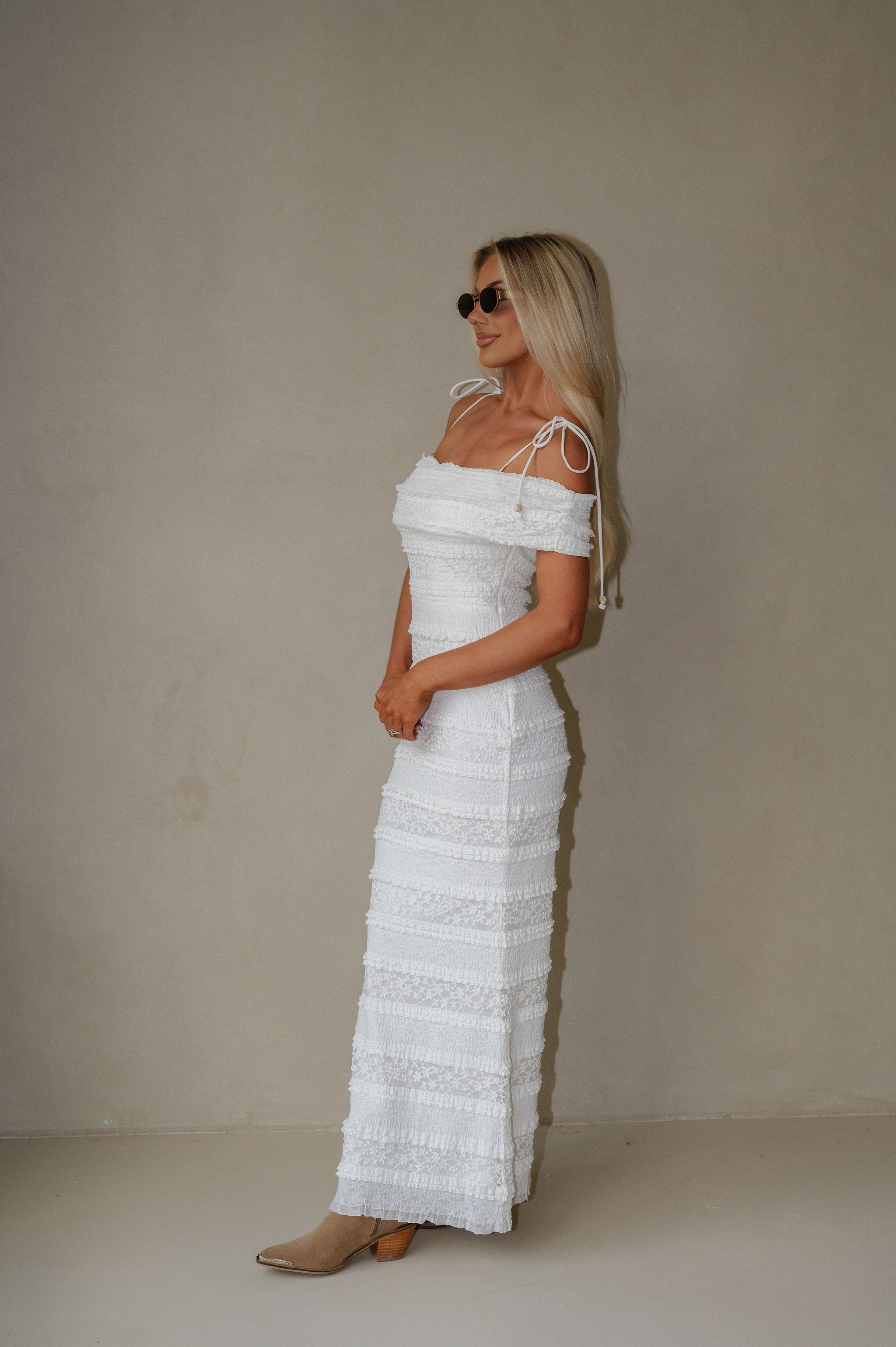 OTS Woven Dress-White