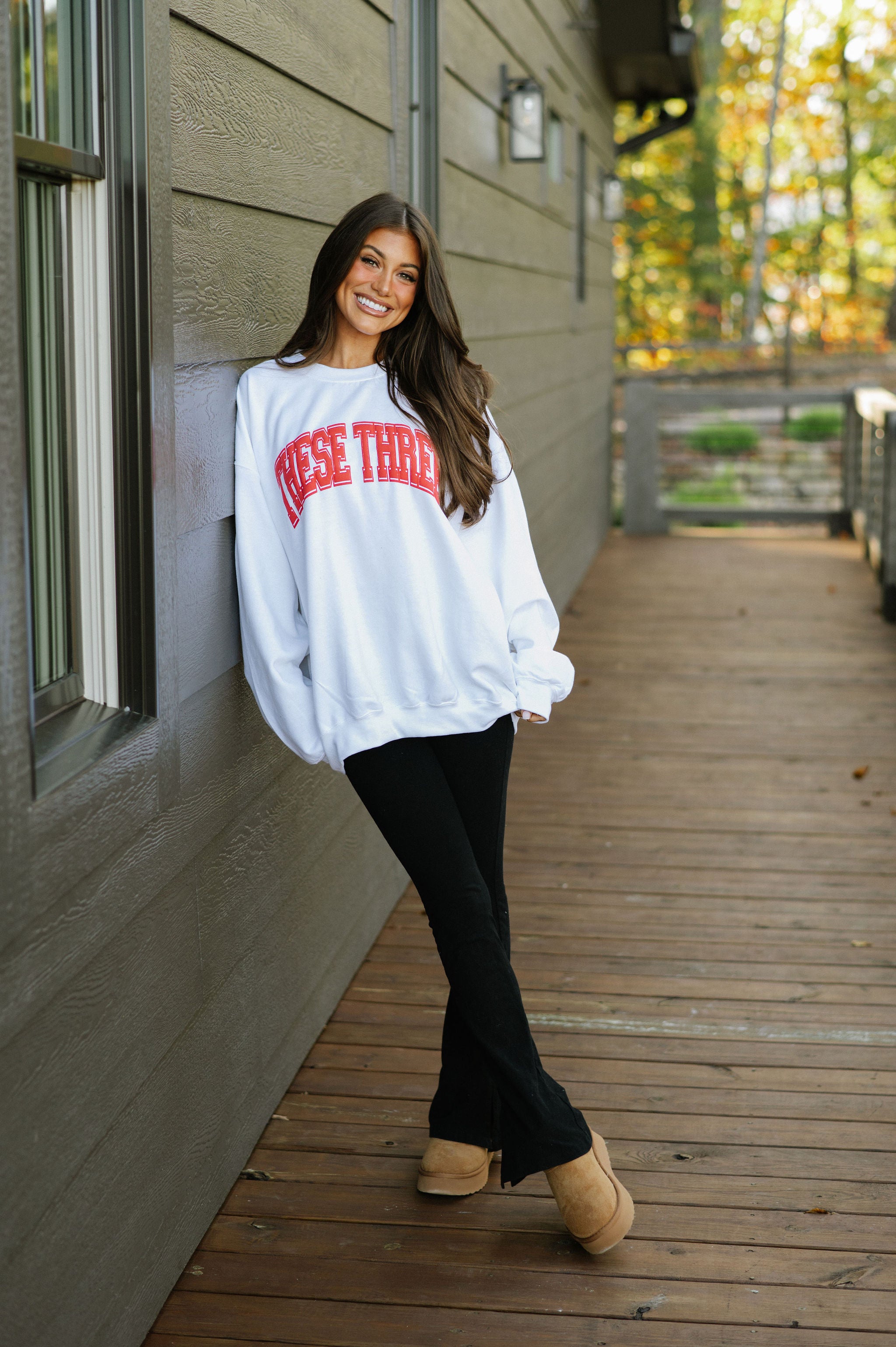 These Three Sweatshirt-Red/White