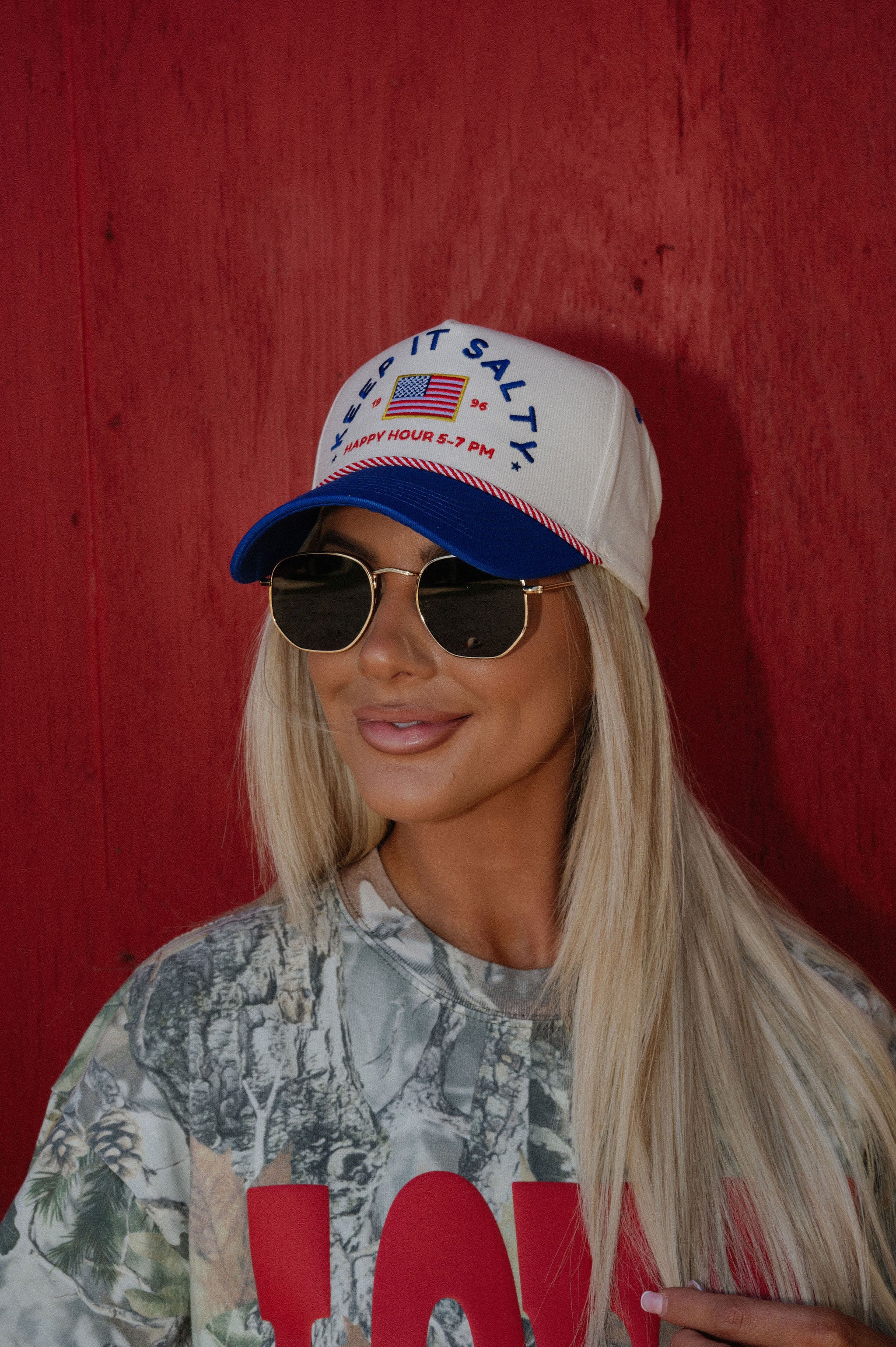 Keep It Salty Trucker Hat- Royal Blue