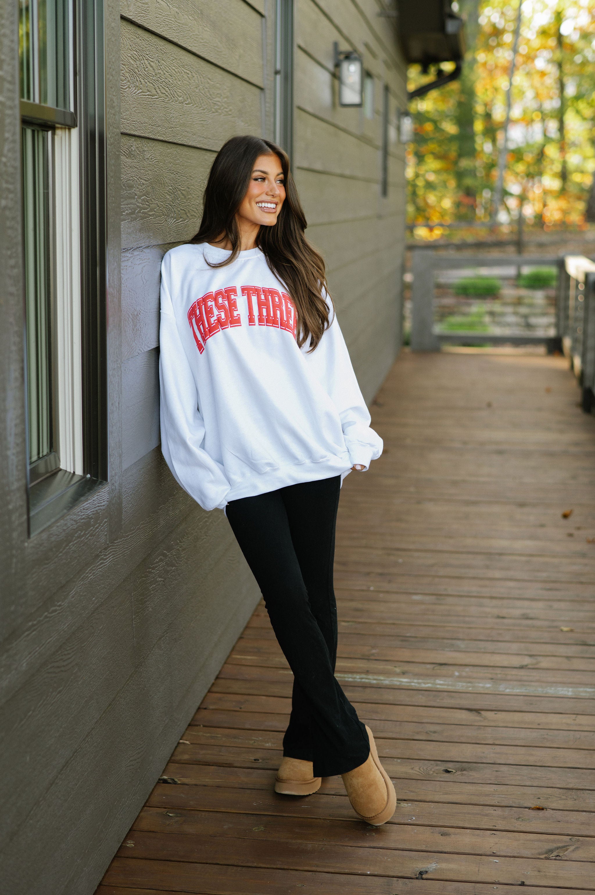 These Three Sweatshirt-Red/White