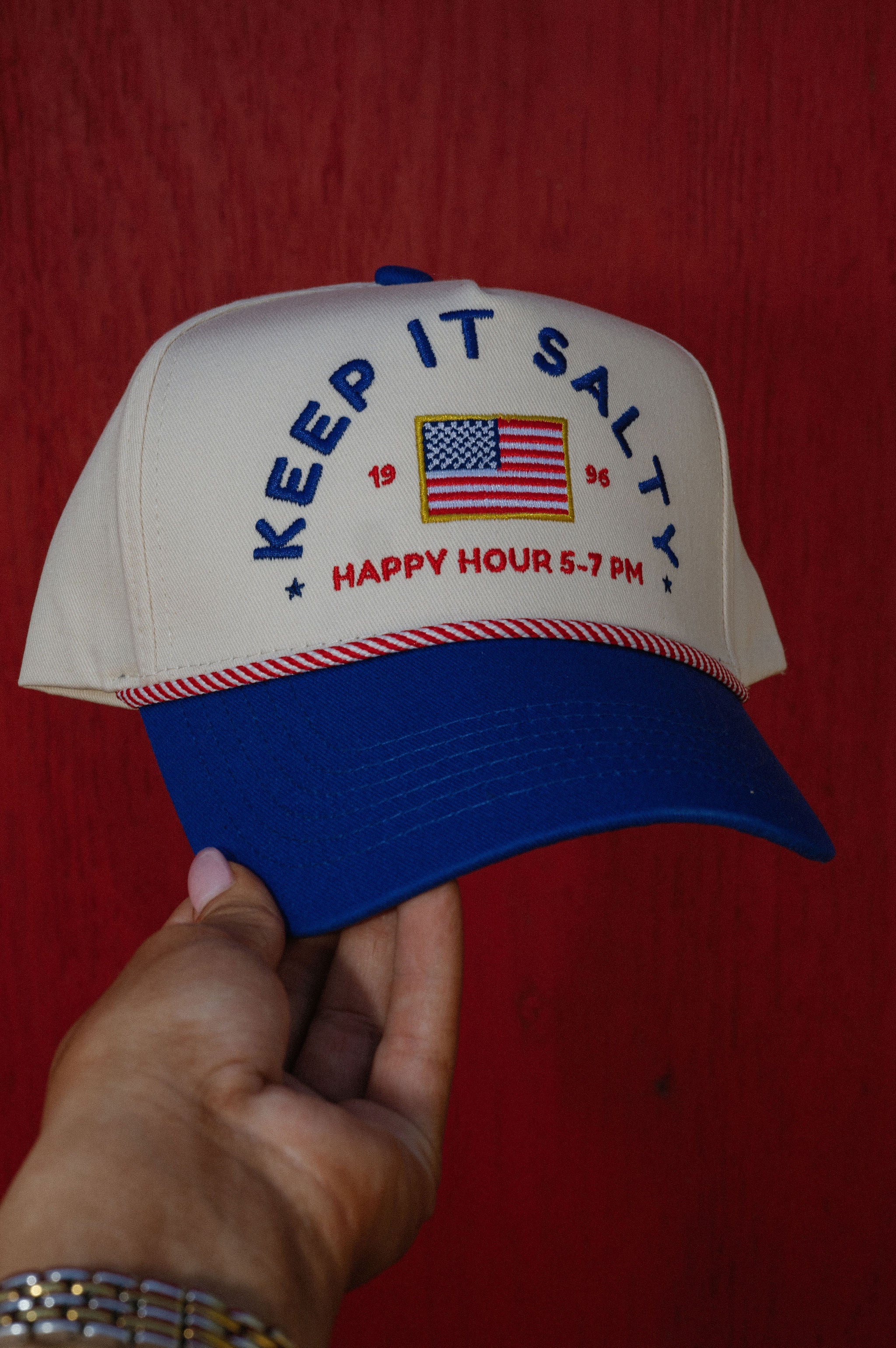 Keep It Salty Trucker Hat- Royal Blue