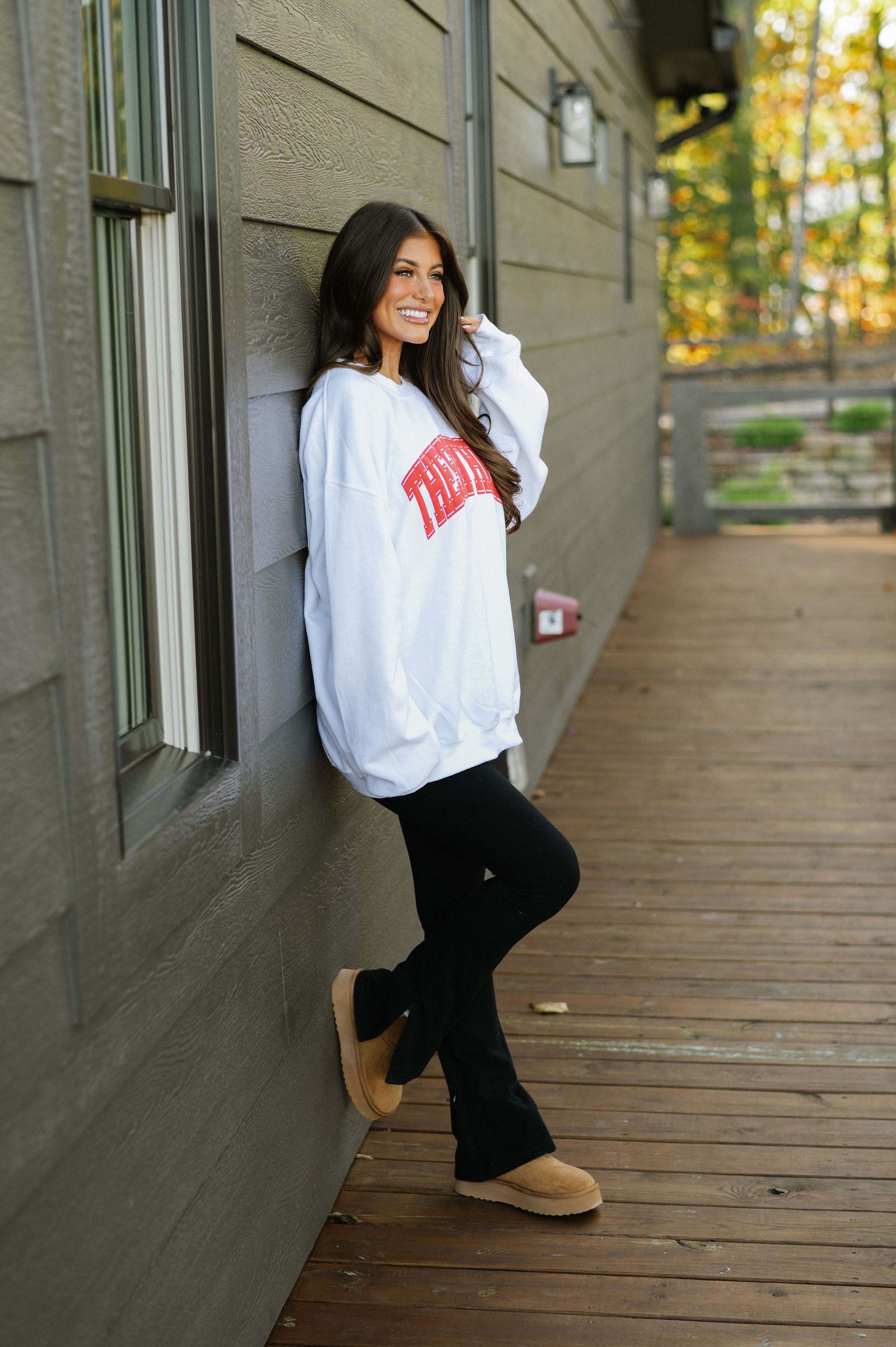 These Three Sweatshirt-Red/White