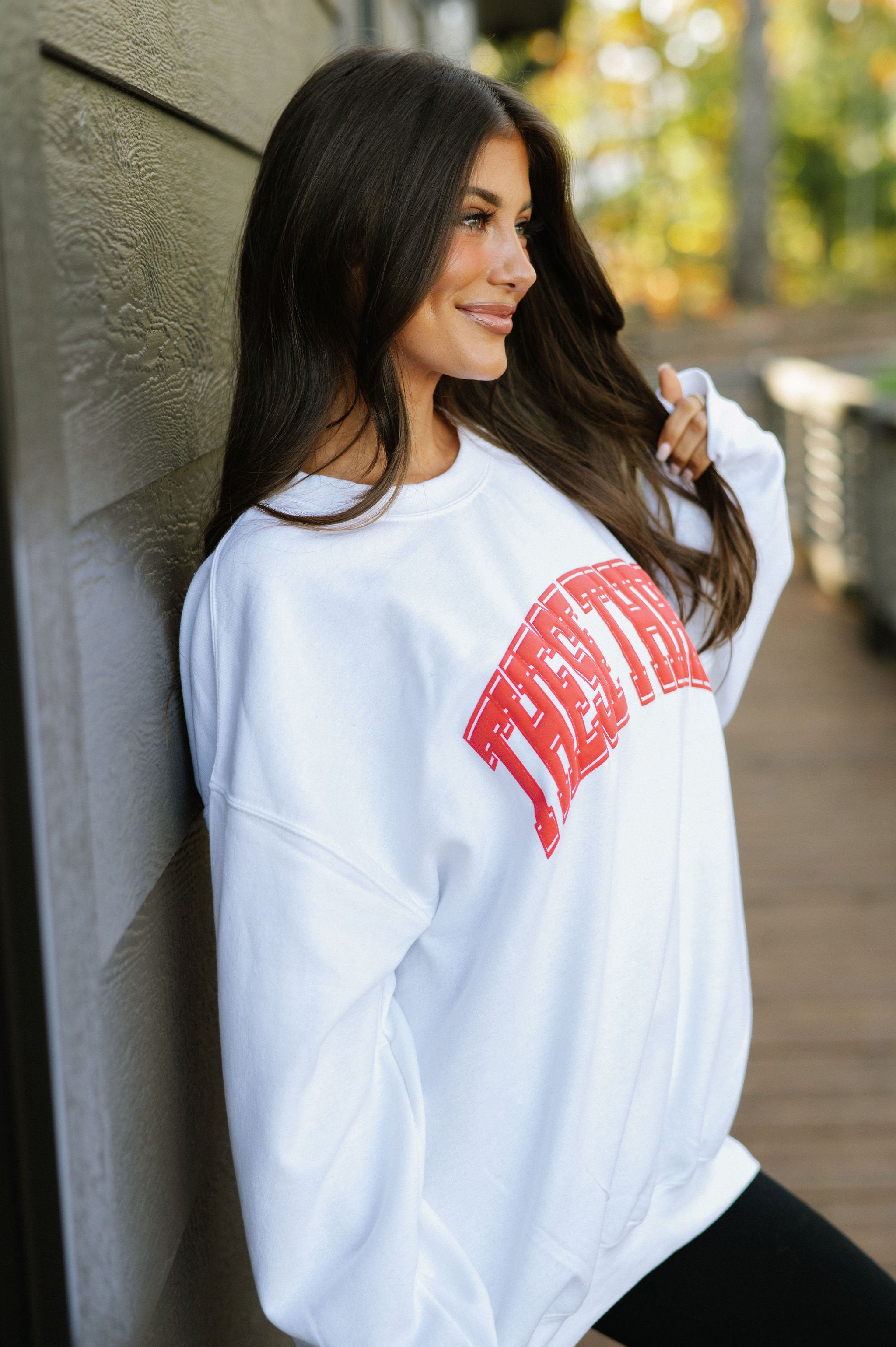 These Three Sweatshirt-Red/White