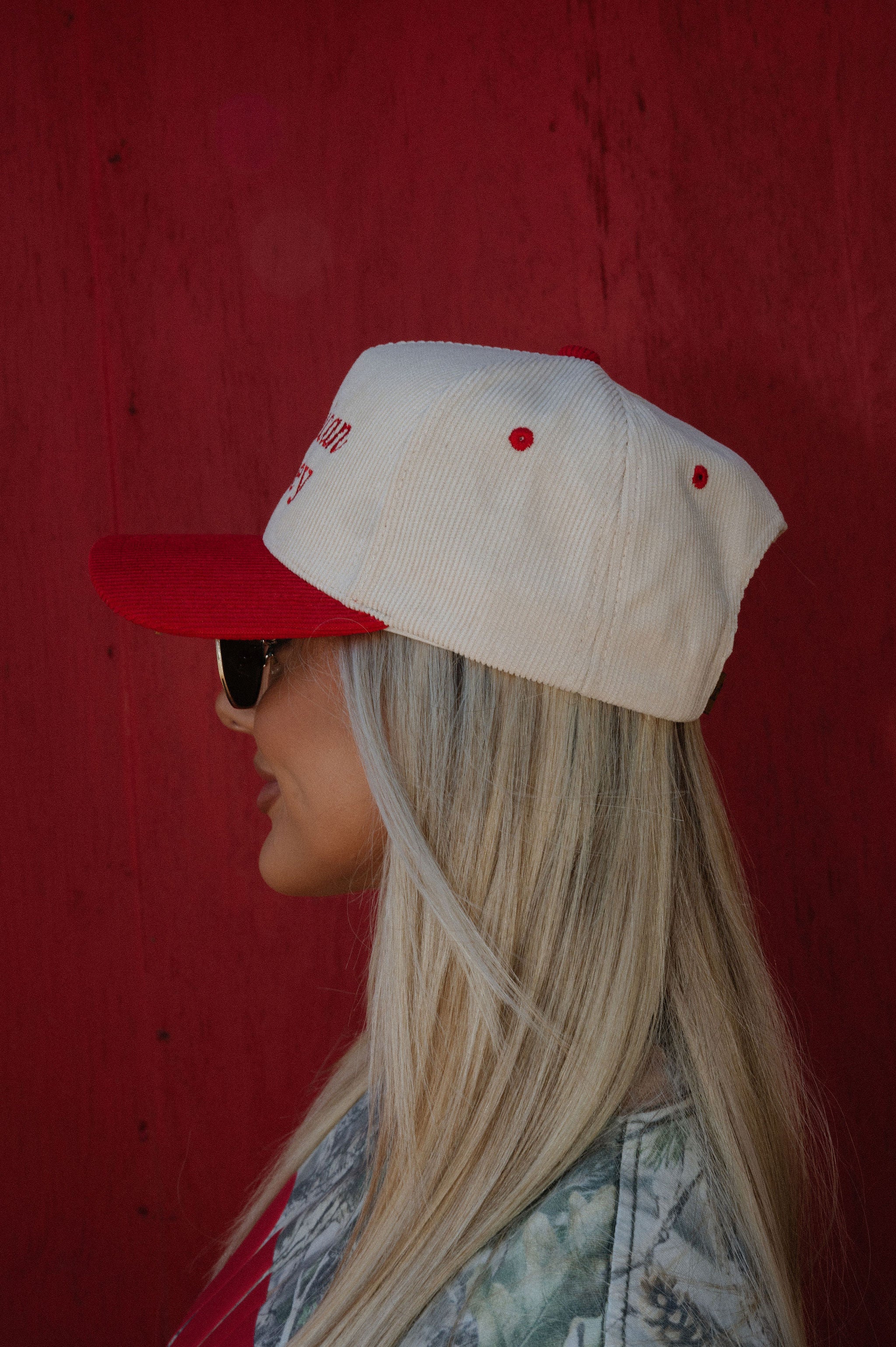 "American Honey" Baseball Hat-Red