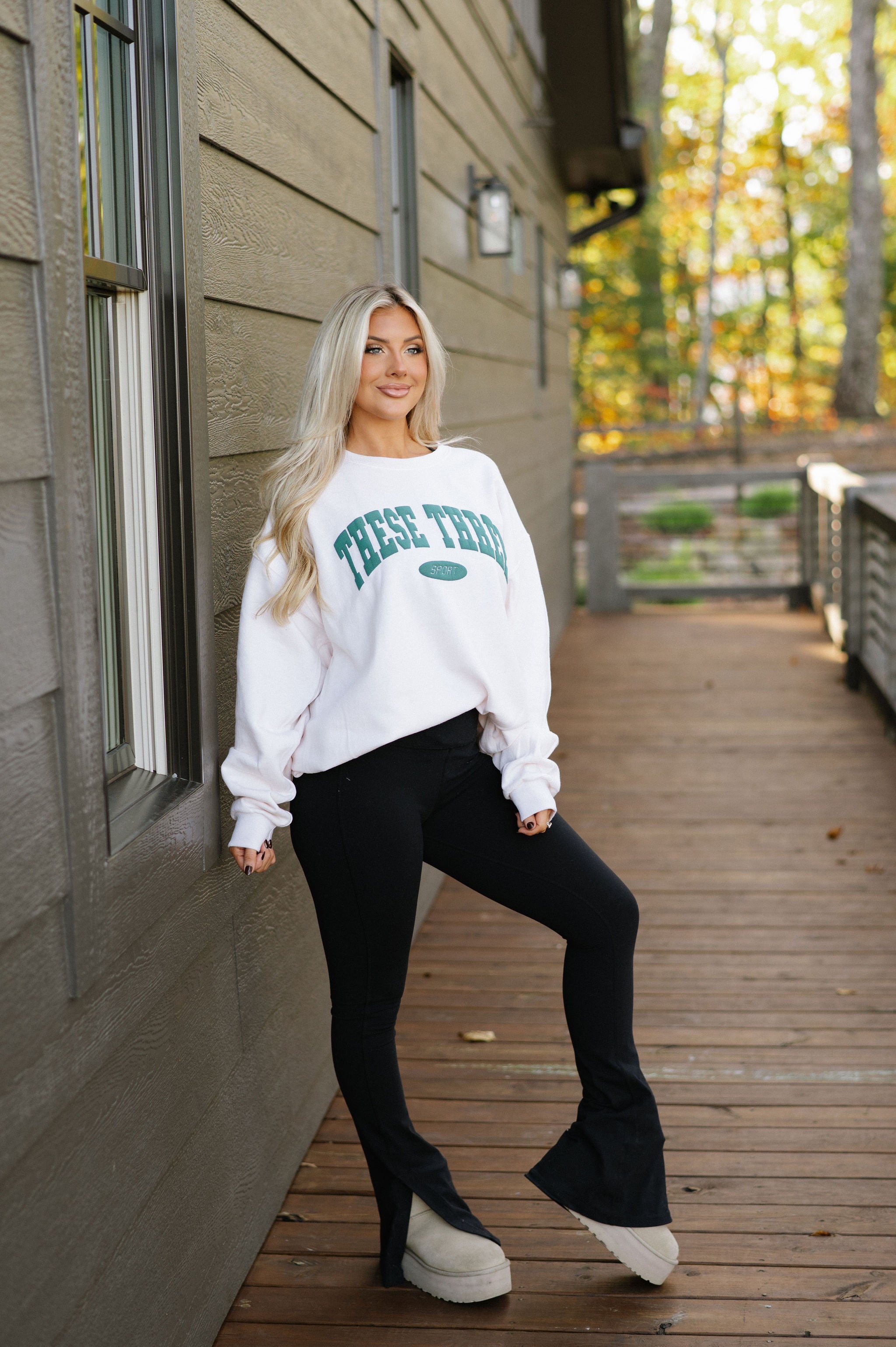 These Three Sport Crewneck- Cream