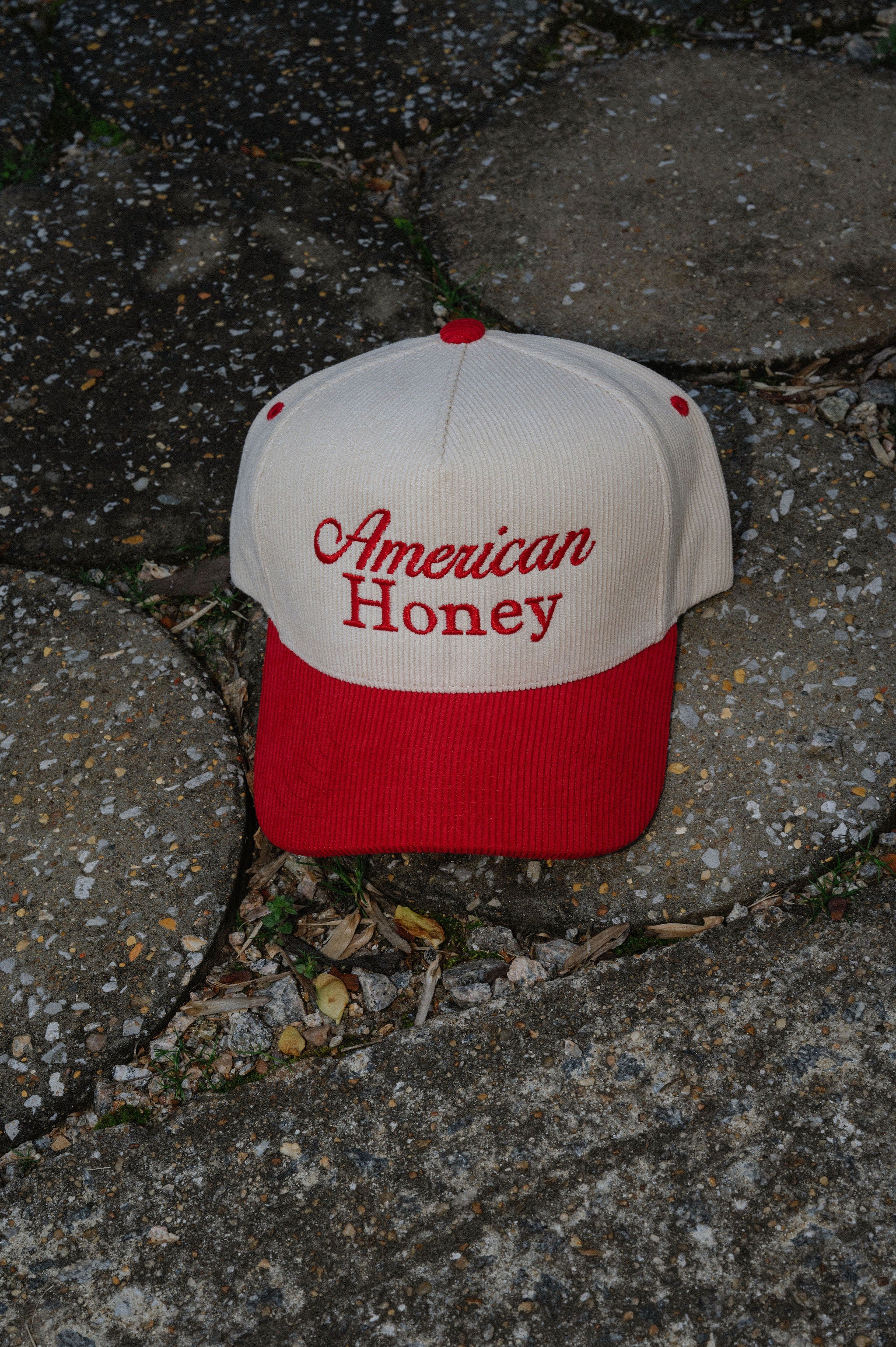 "American Honey" Baseball Hat-Red