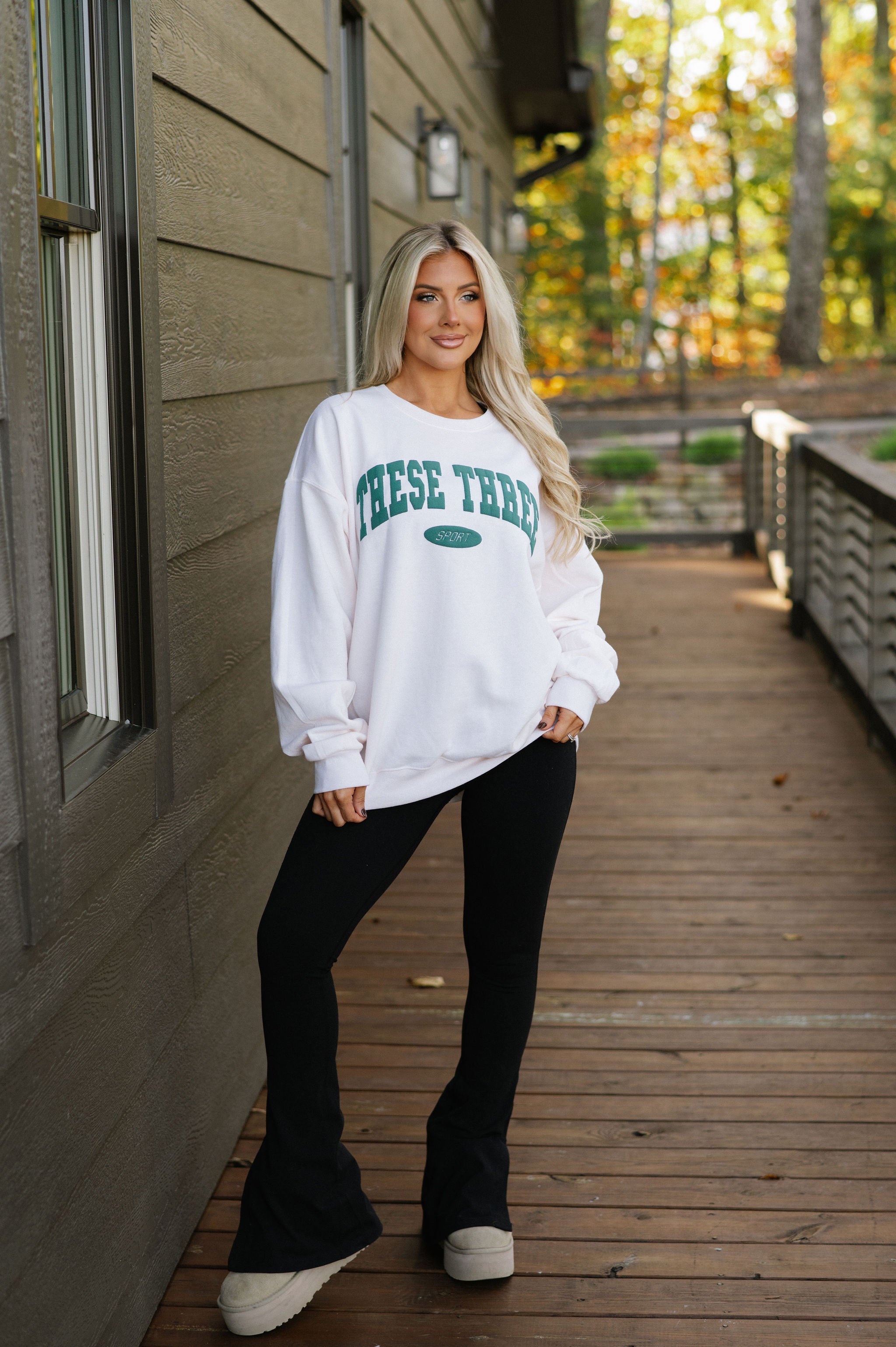 These Three Sport Crewneck- Cream