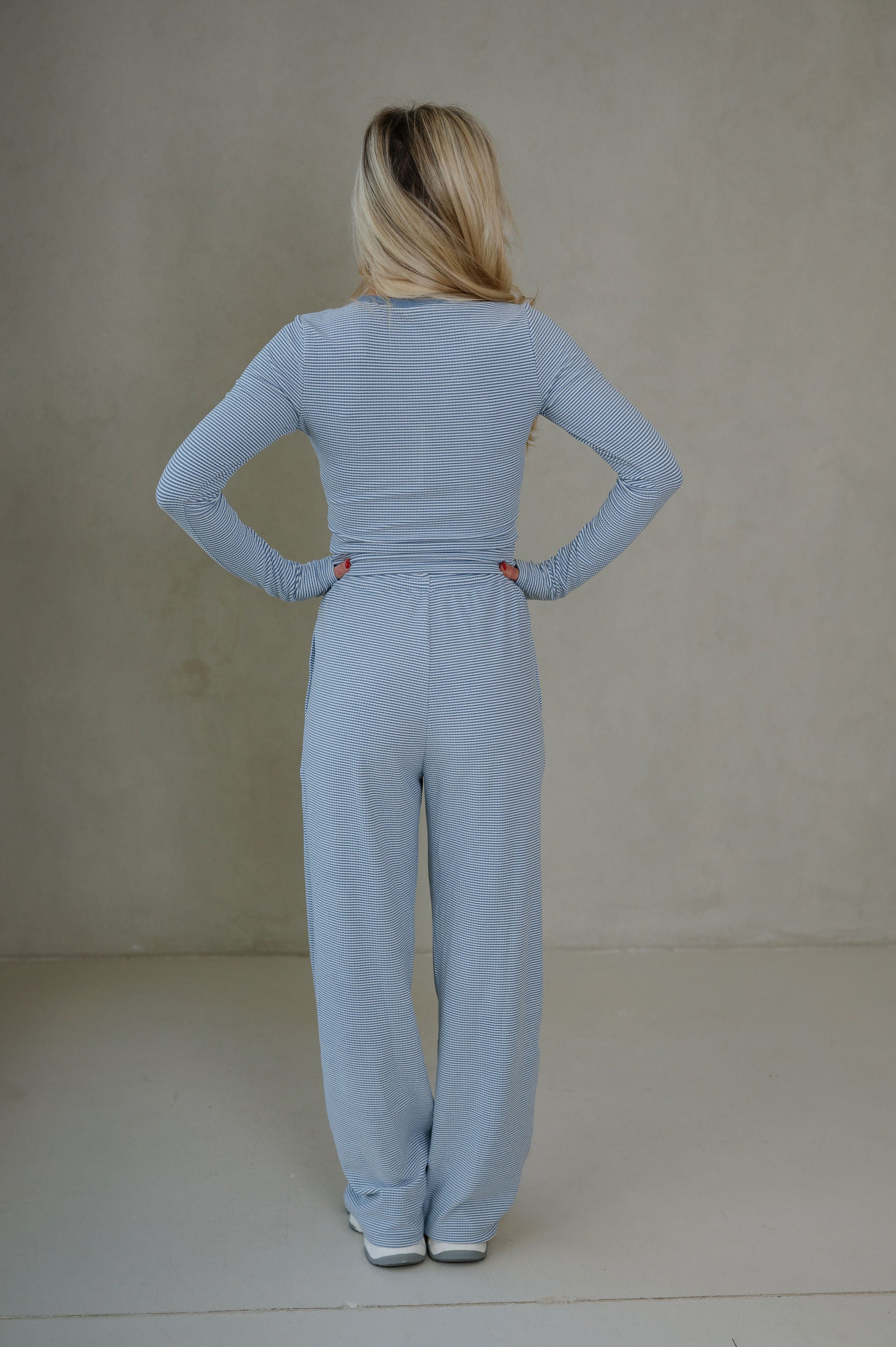 Addi Striped Lounge Set-Blue