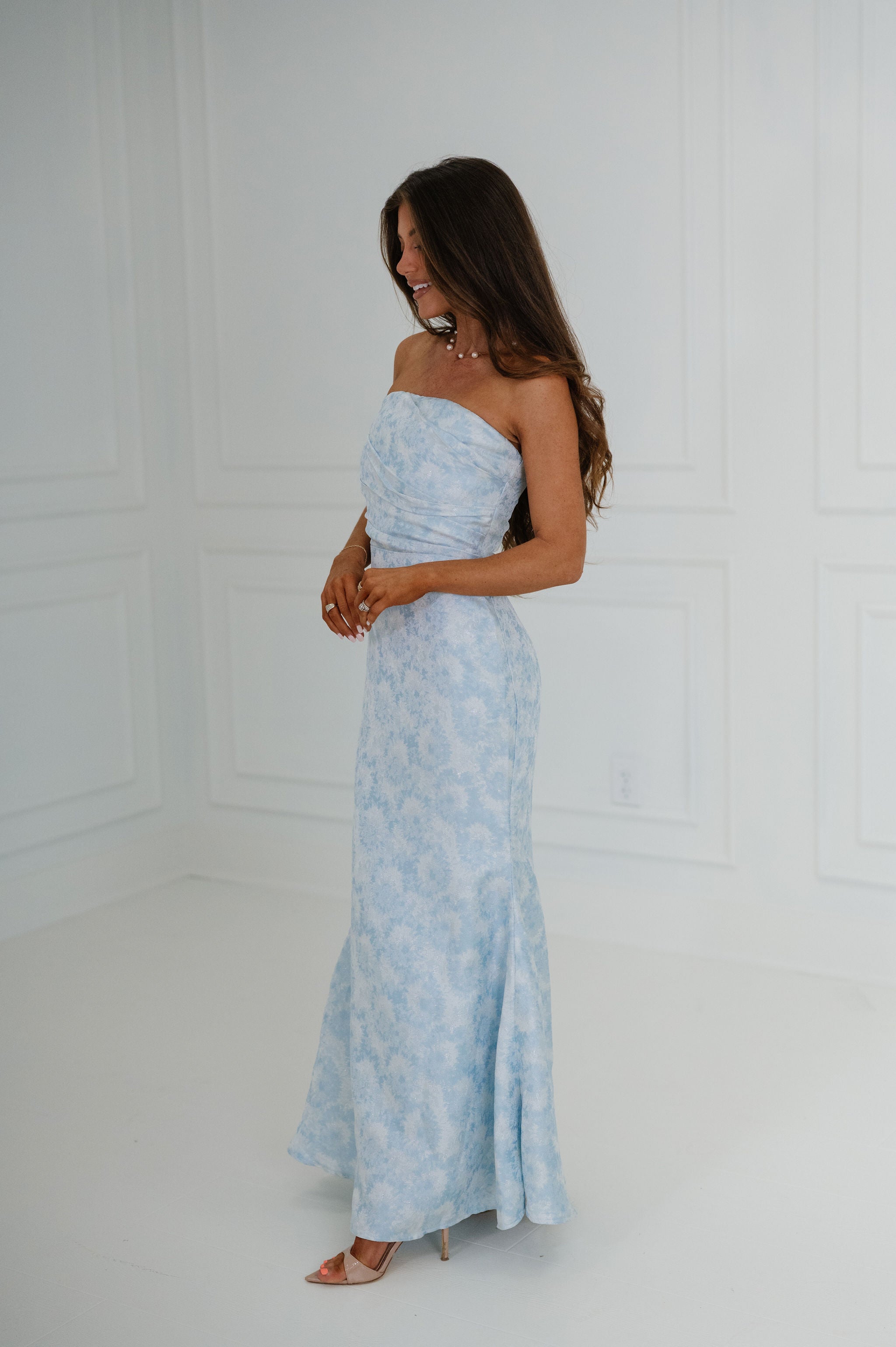 Raylee Maxi Dress-Light Blue