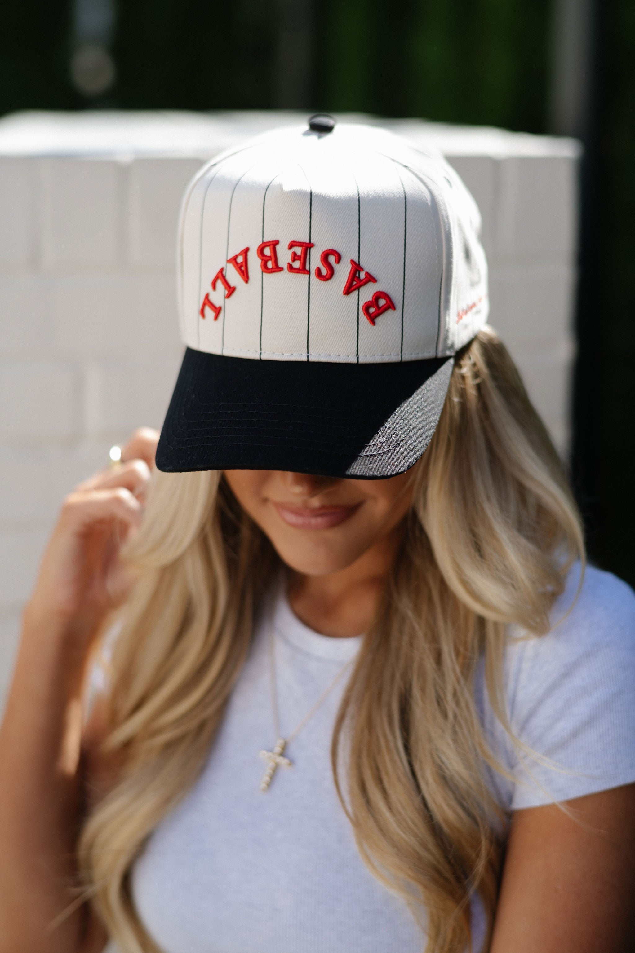 Baseball Trucker Hat-Cream