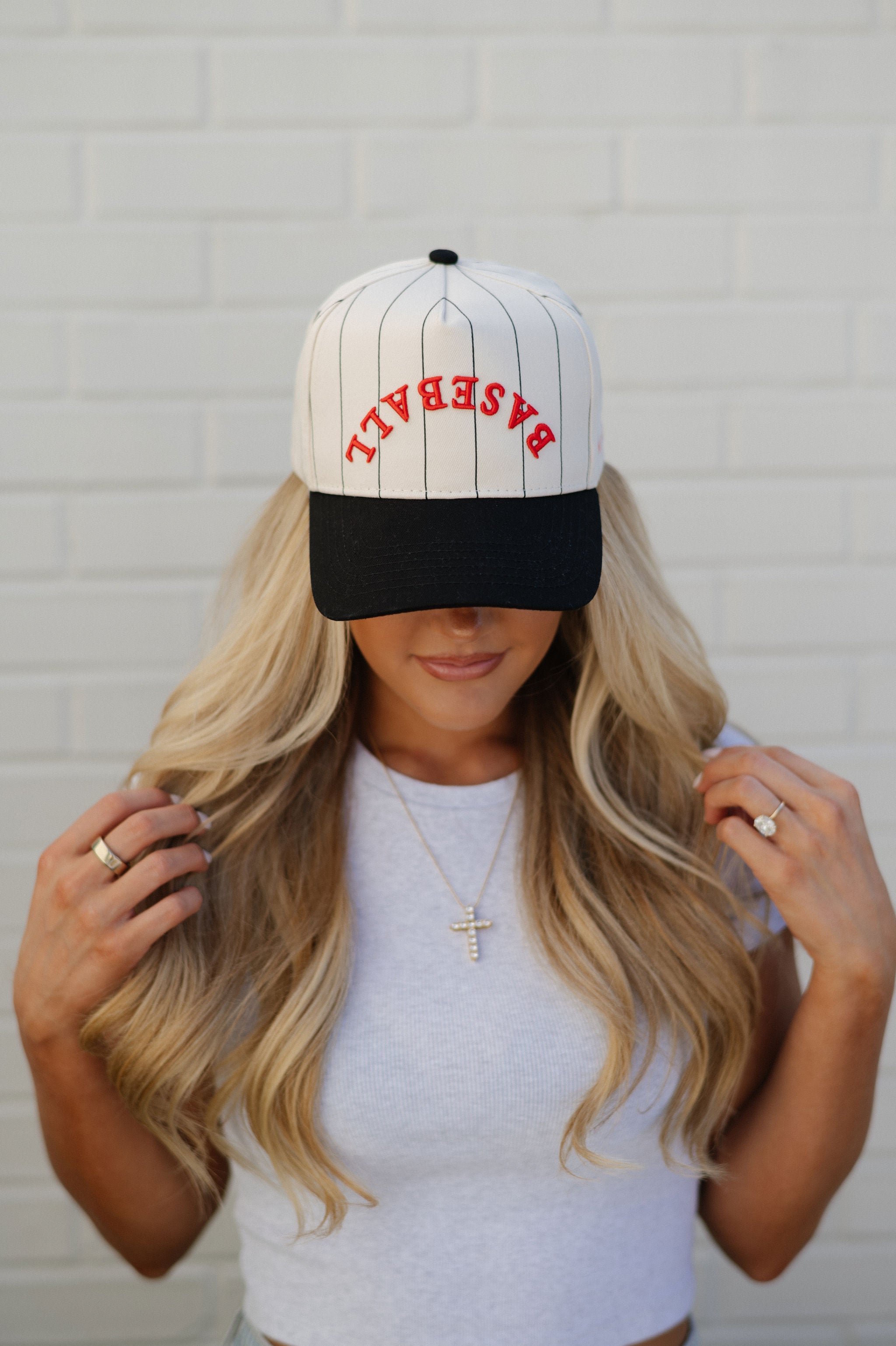 Baseball Trucker Hat-Cream