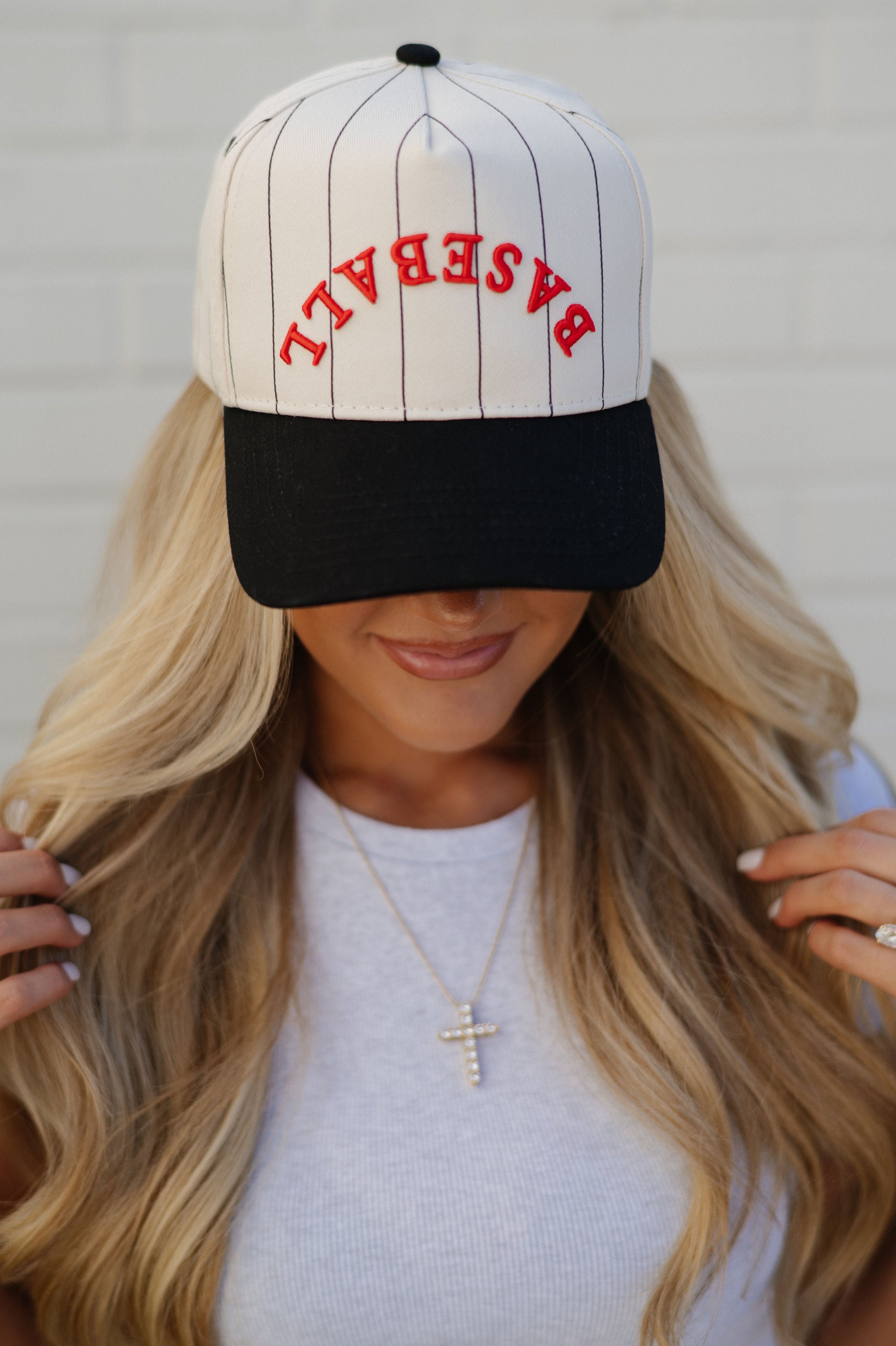 Baseball Trucker Hat-Cream