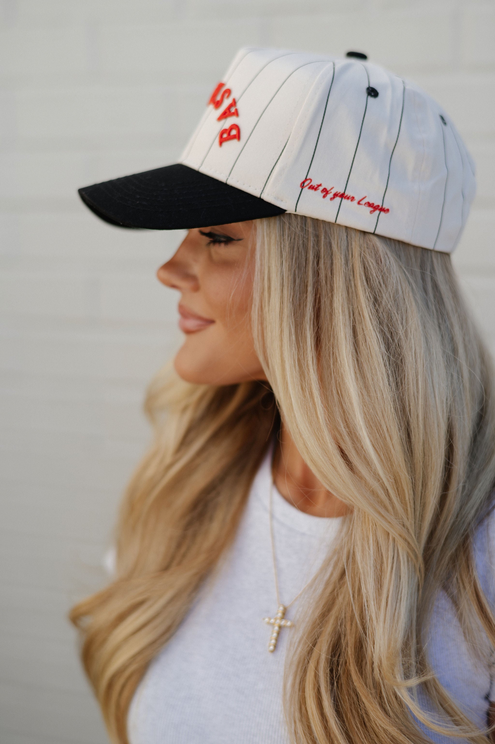 Baseball Trucker Hat-Cream