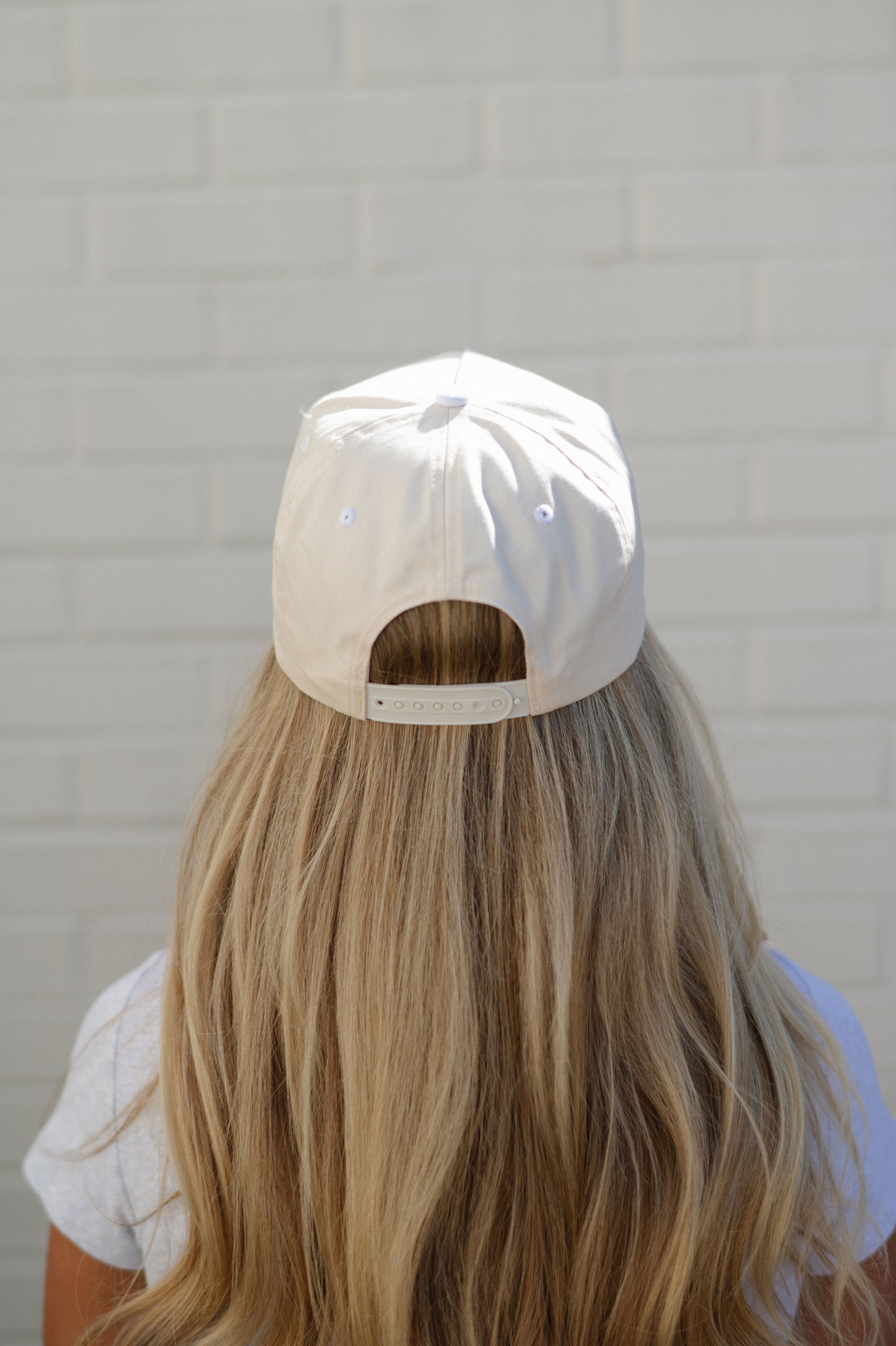 Embroidered Cream/White Trucker