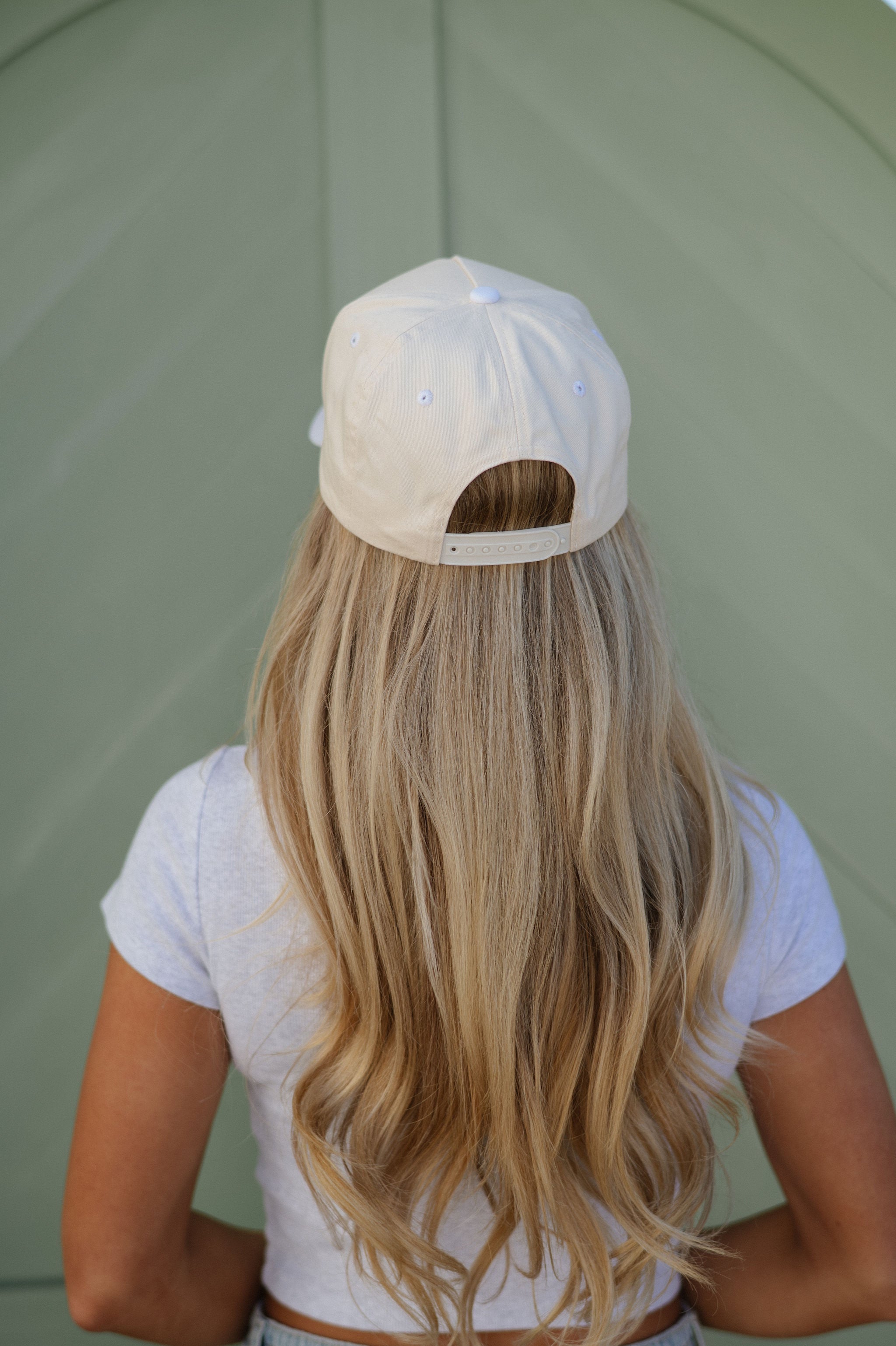 Embroidered Cream/White Trucker