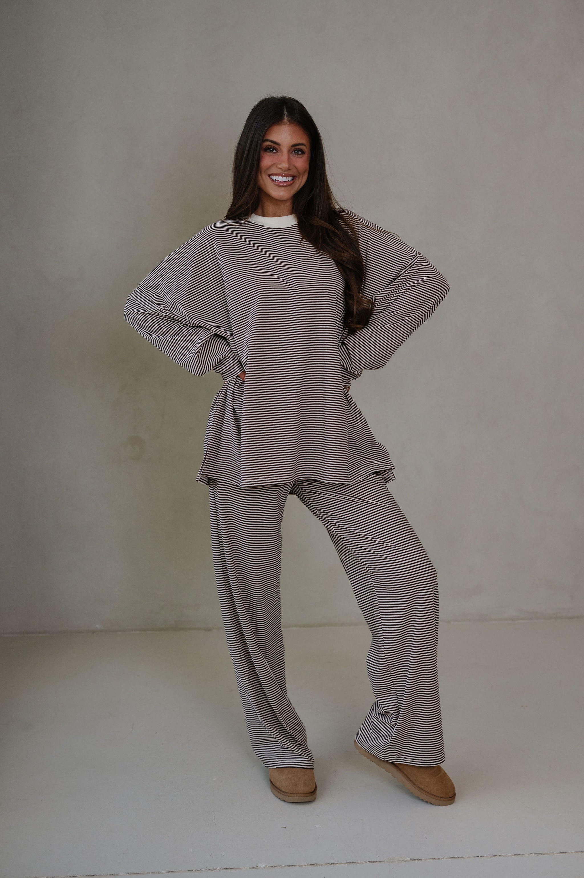 Dylan Fleece Pants-Brown