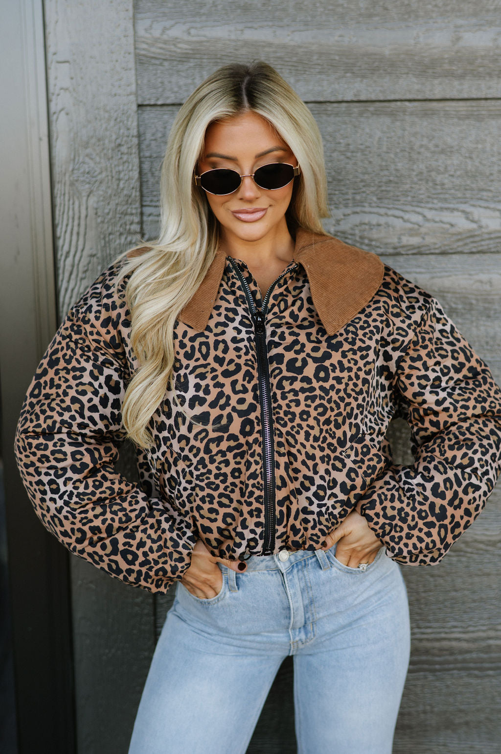 Marcie Leopard Printed Jacket