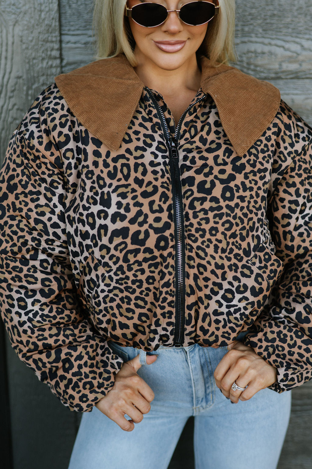 Marcie Leopard Printed Jacket