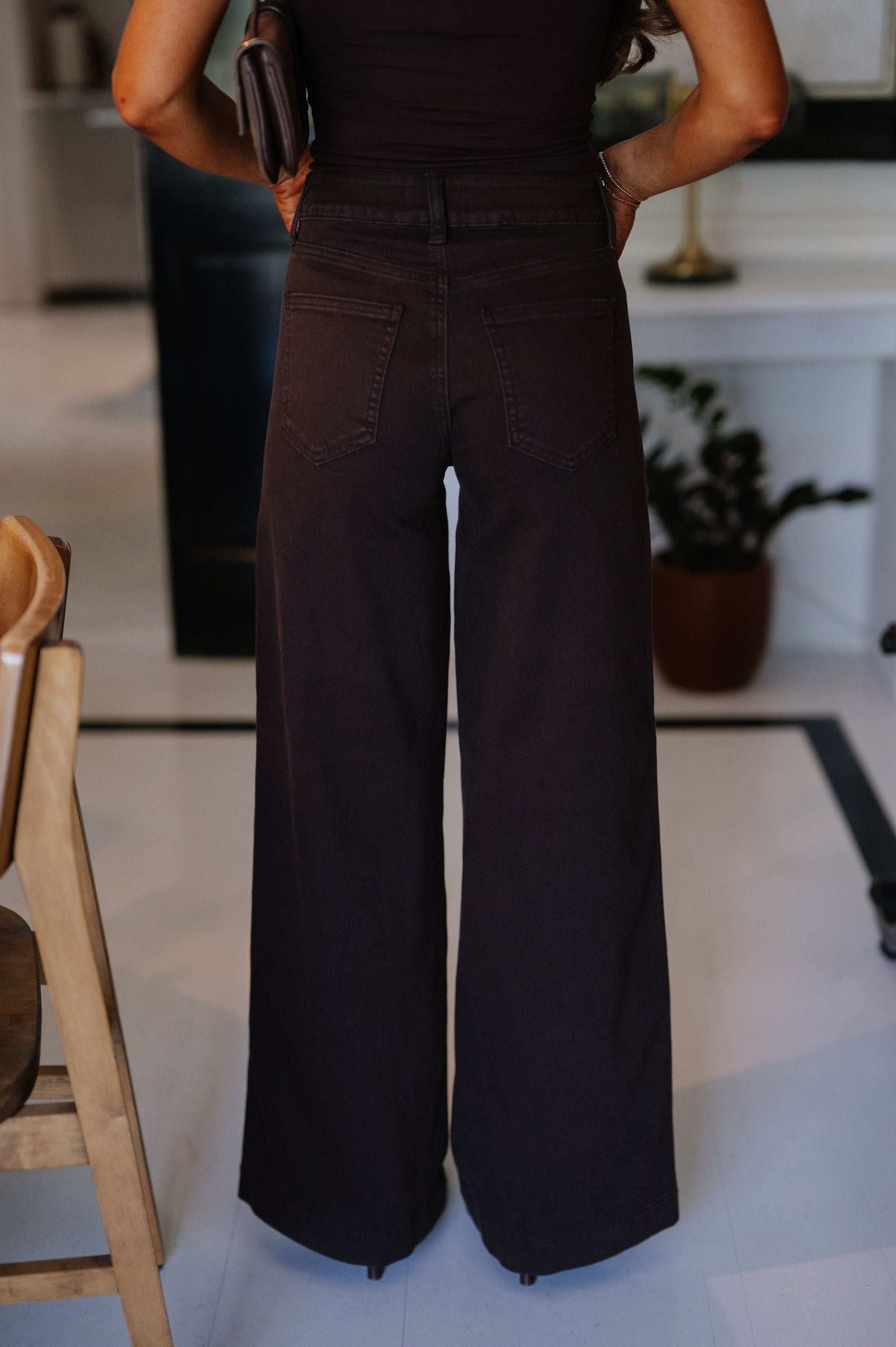 Jessica Flared Jeans-Brown