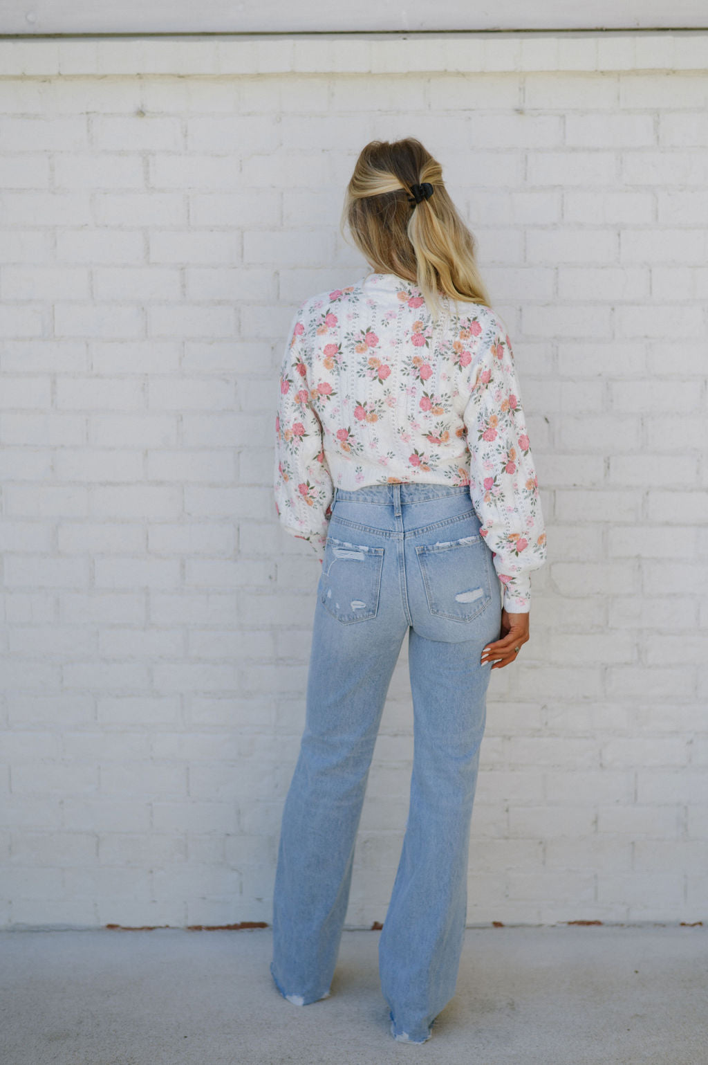 Floral Bouquet Cropped Cardigan