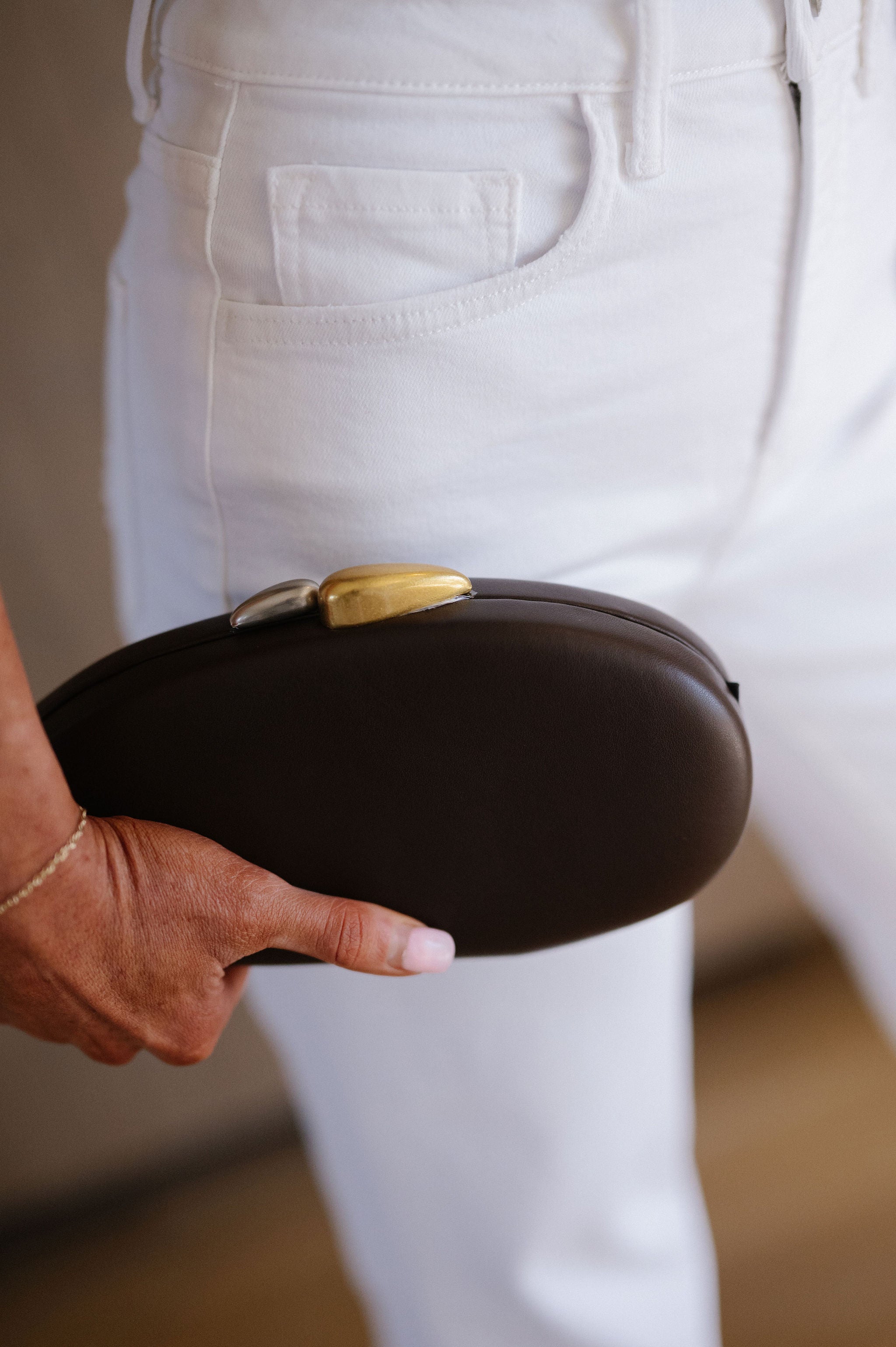 Paulina Clutch-Chocolate