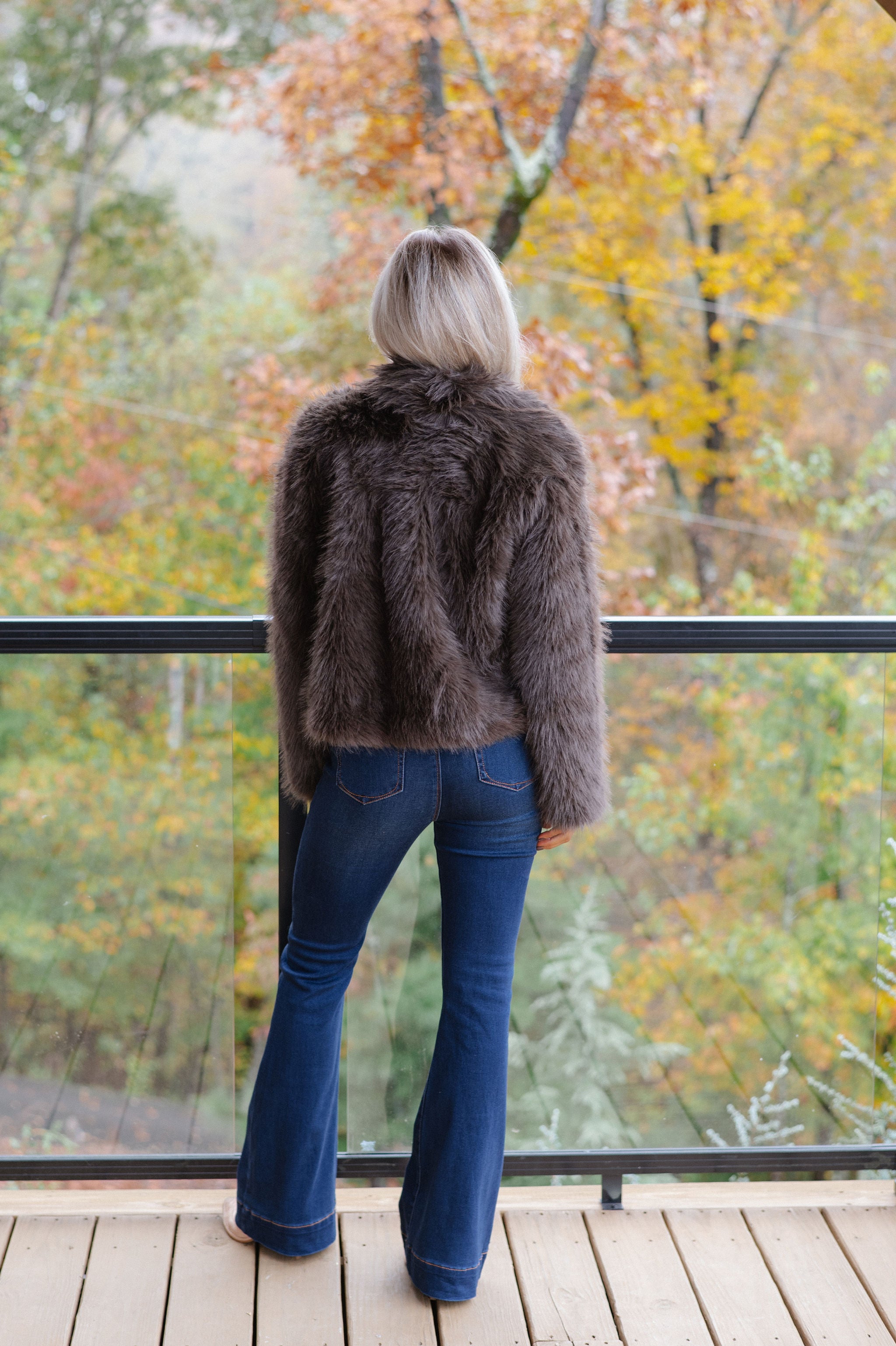 Kaden Fur Jacket-Brown