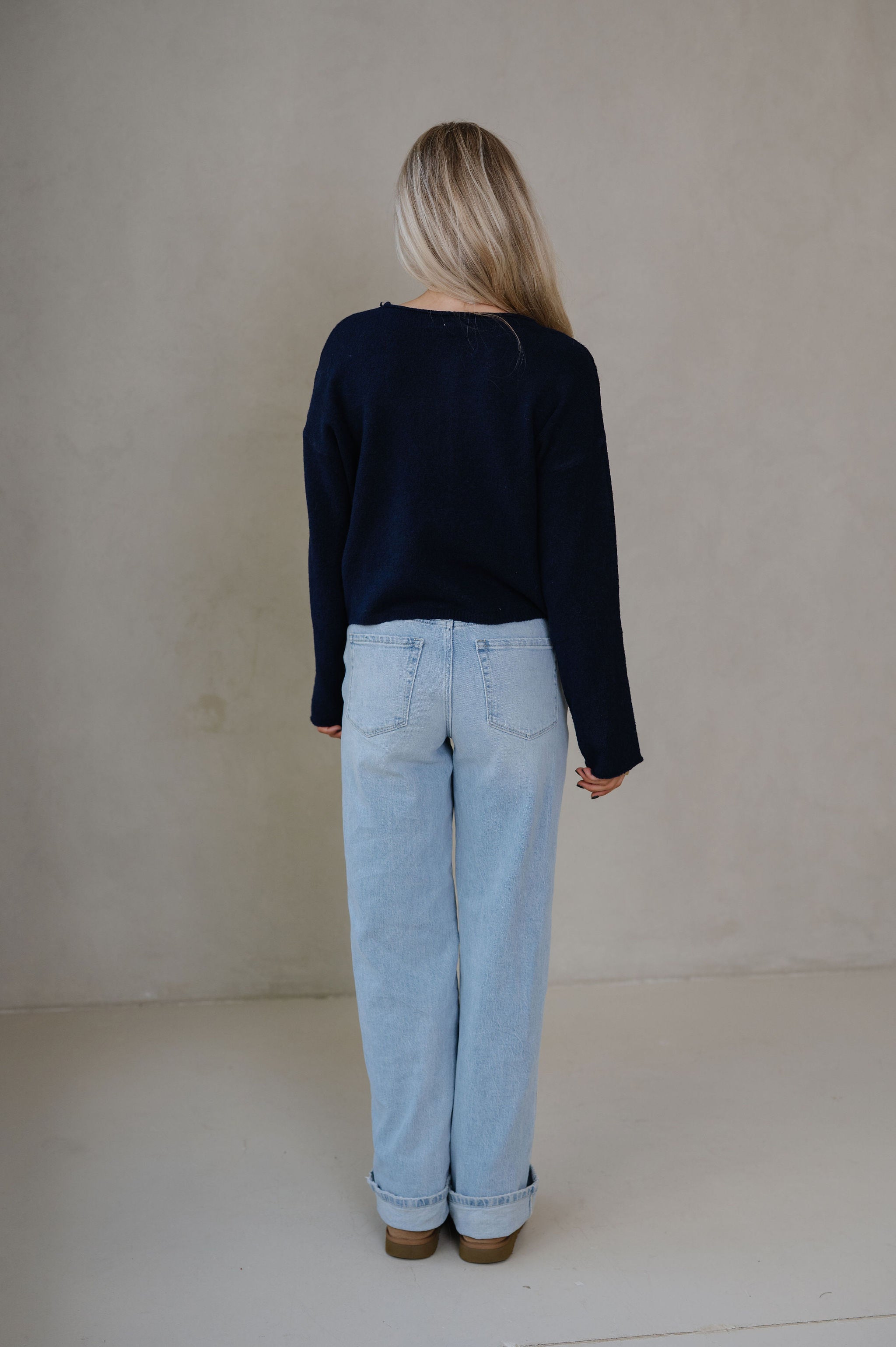 Hollie Cardigan-Dark Midnight