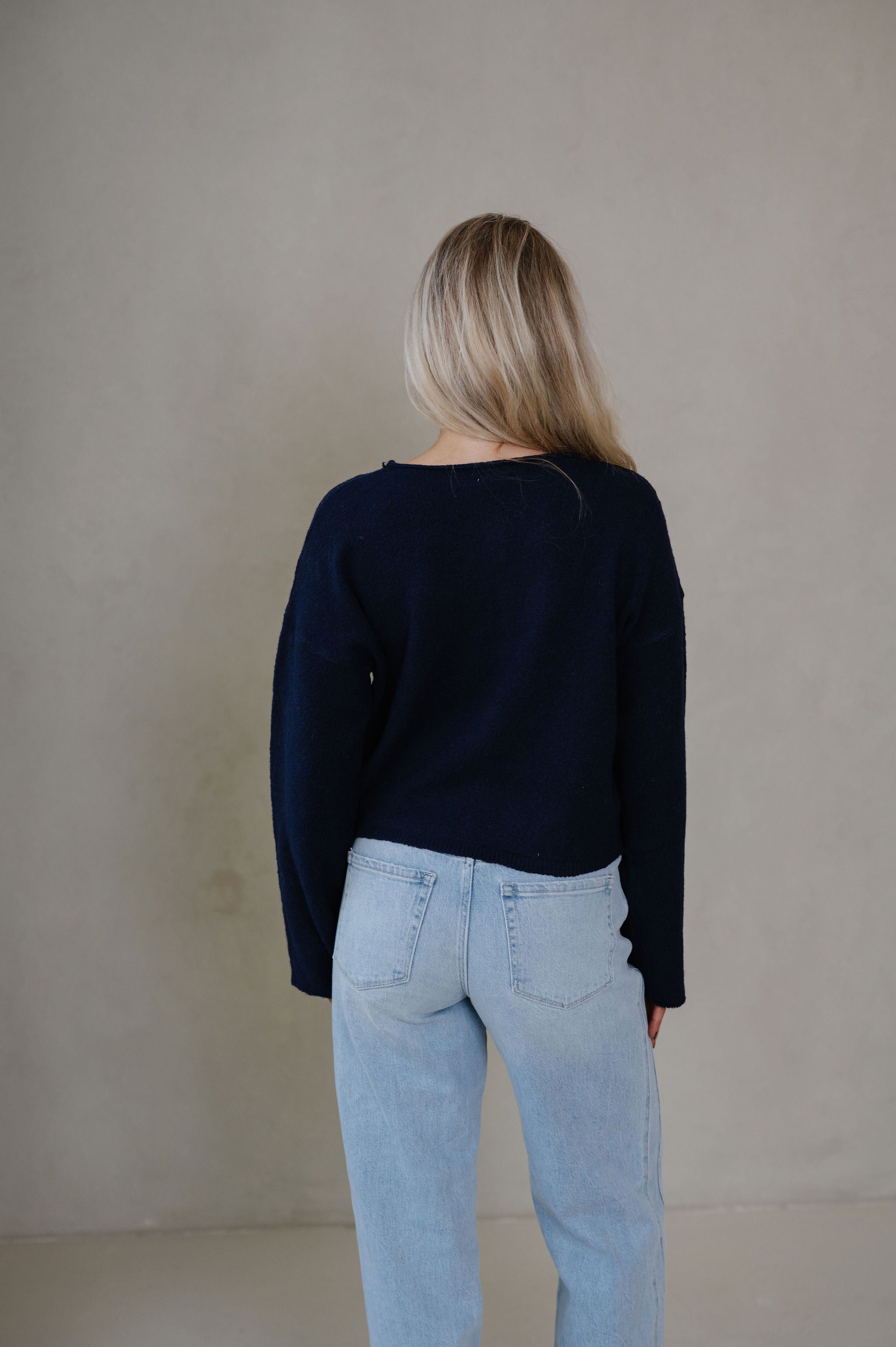 Hollie Cardigan-Dark Midnight