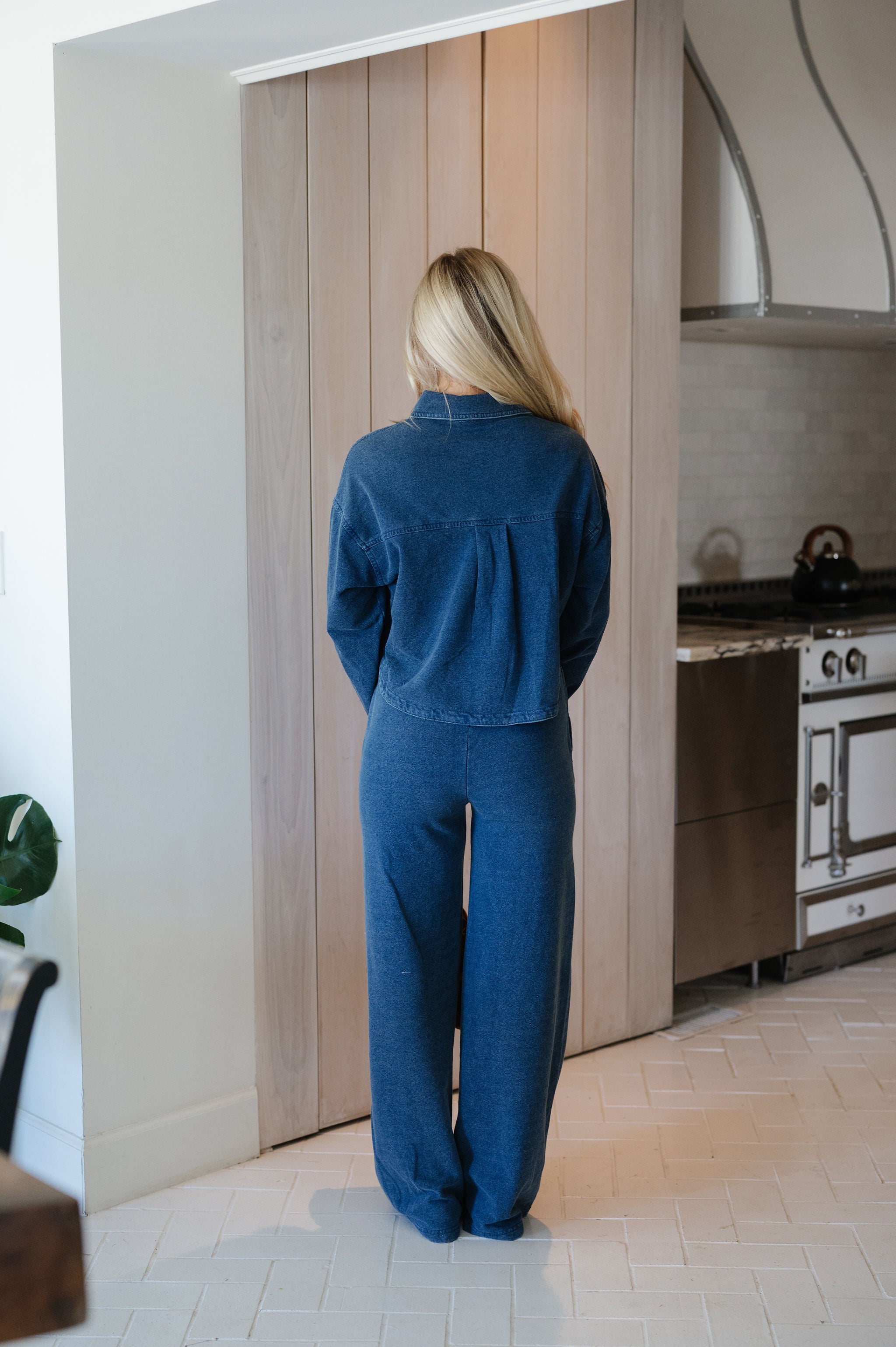Krissy Lounge Set-Denim