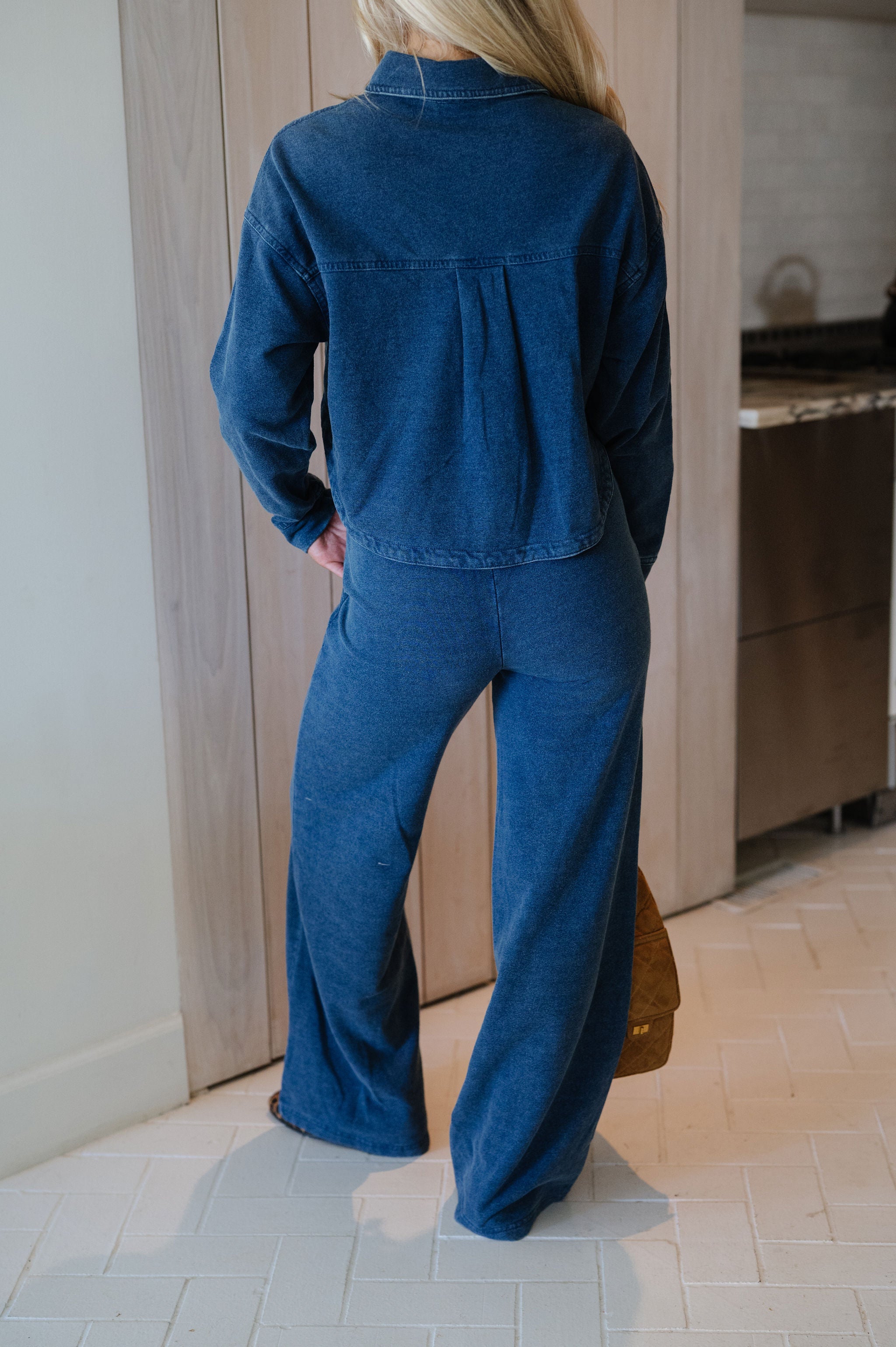 Krissy Lounge Set-Denim