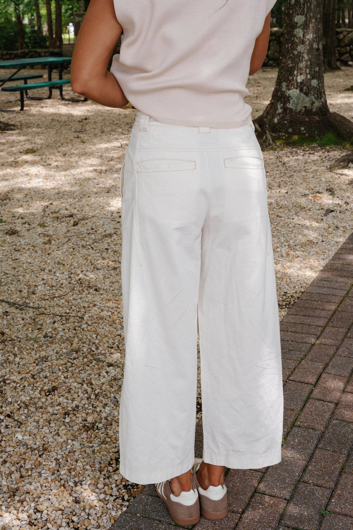 Briggs Baggy Fit Pants-Cream