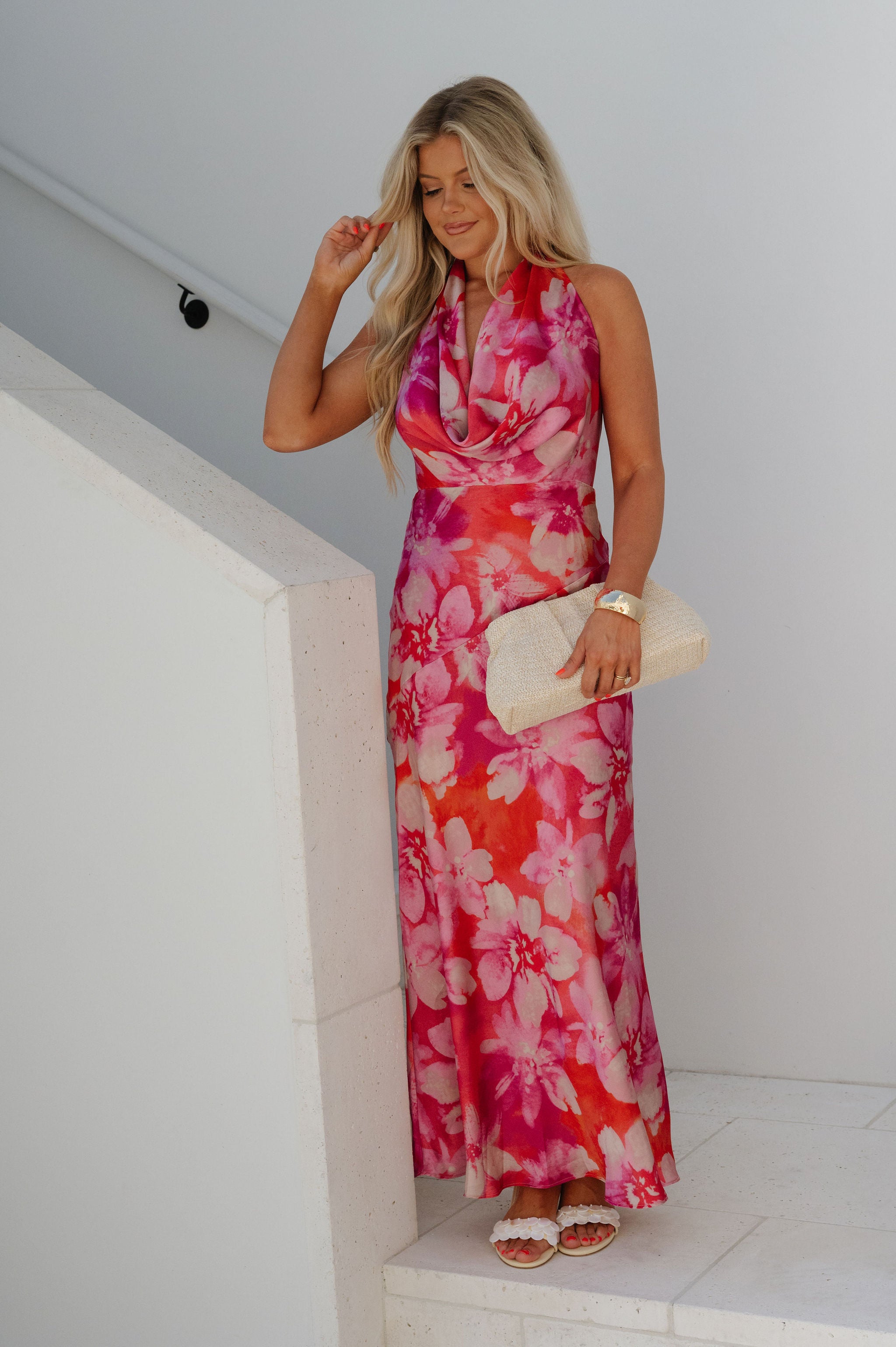 Eloise Maxi Dress-Paradise Pink