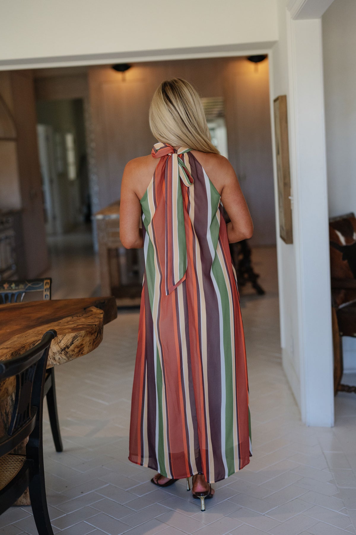 Jamie Striped Midi Dress