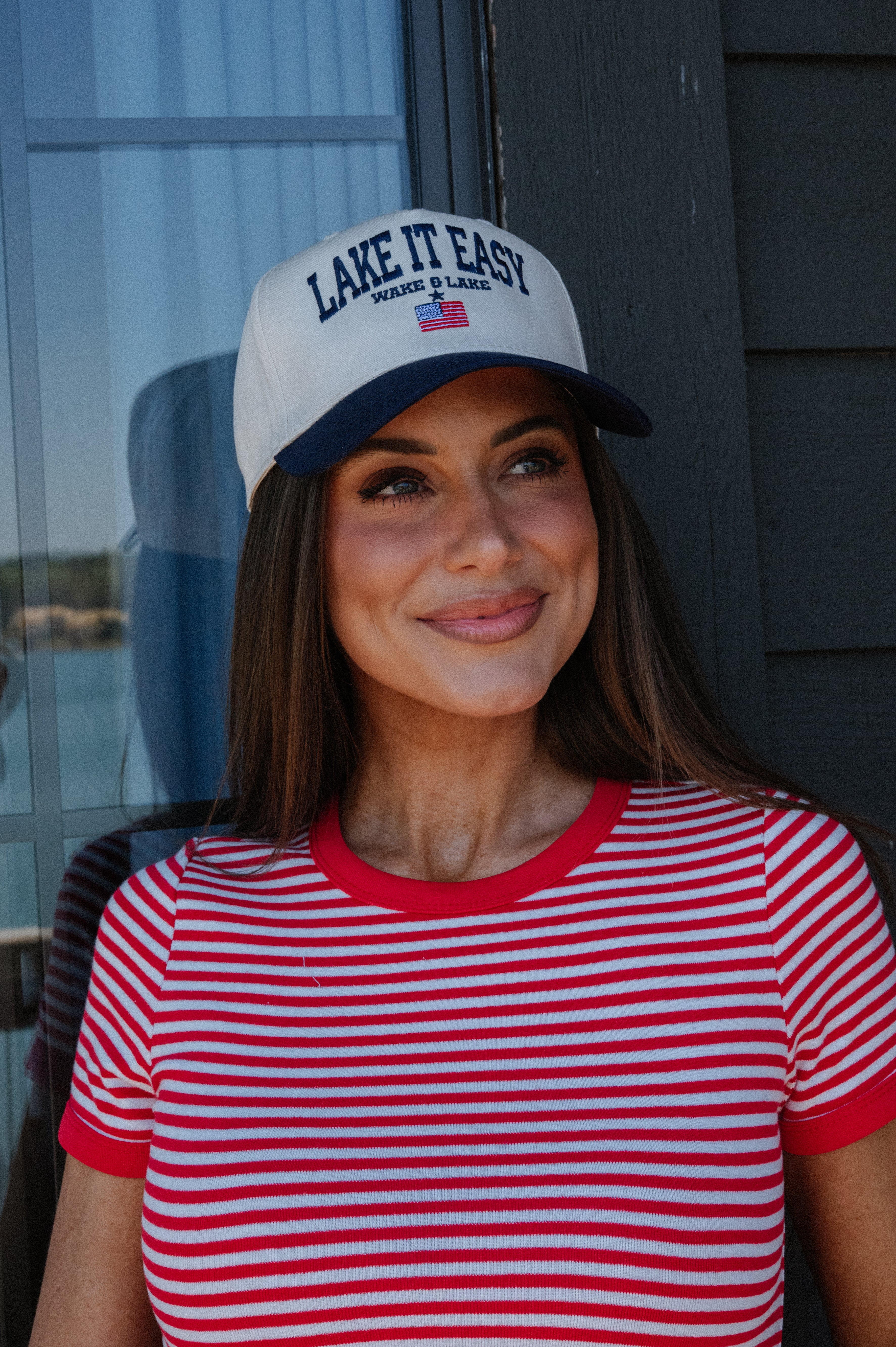Lake It Easy Trucker Hat- Navy