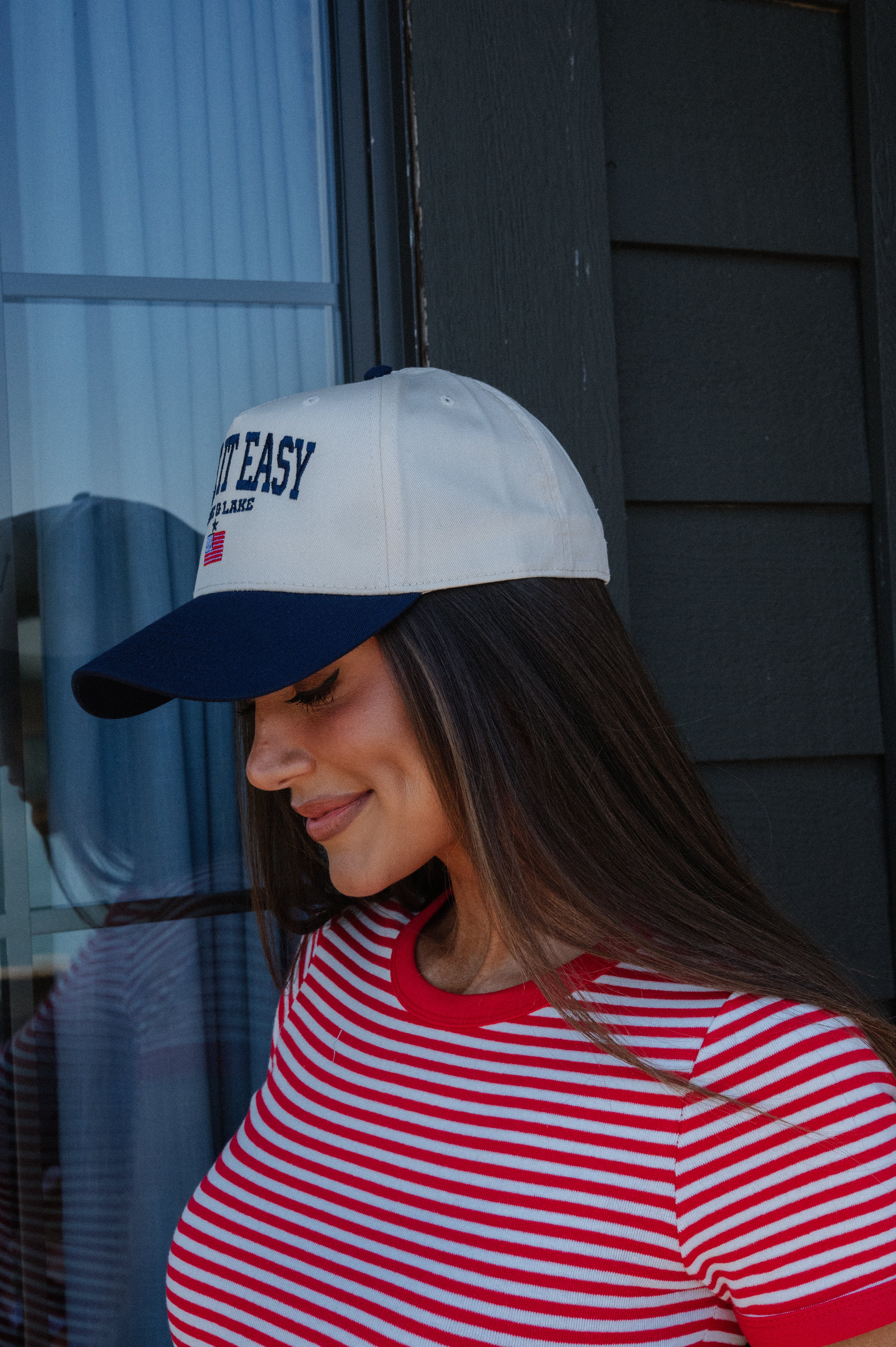 Lake It Easy Trucker Hat- Navy