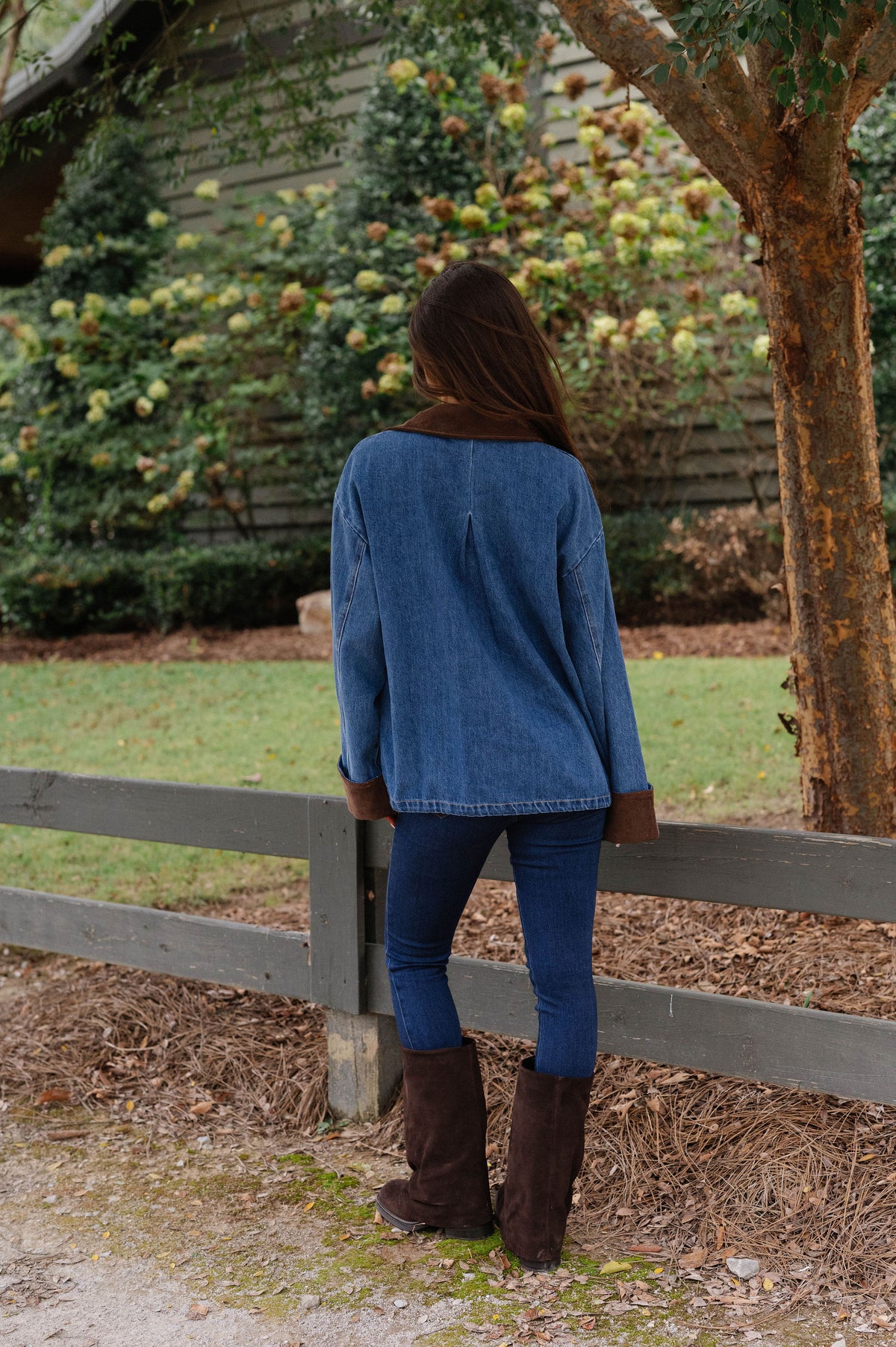 Laken Contrast Denim Jacket