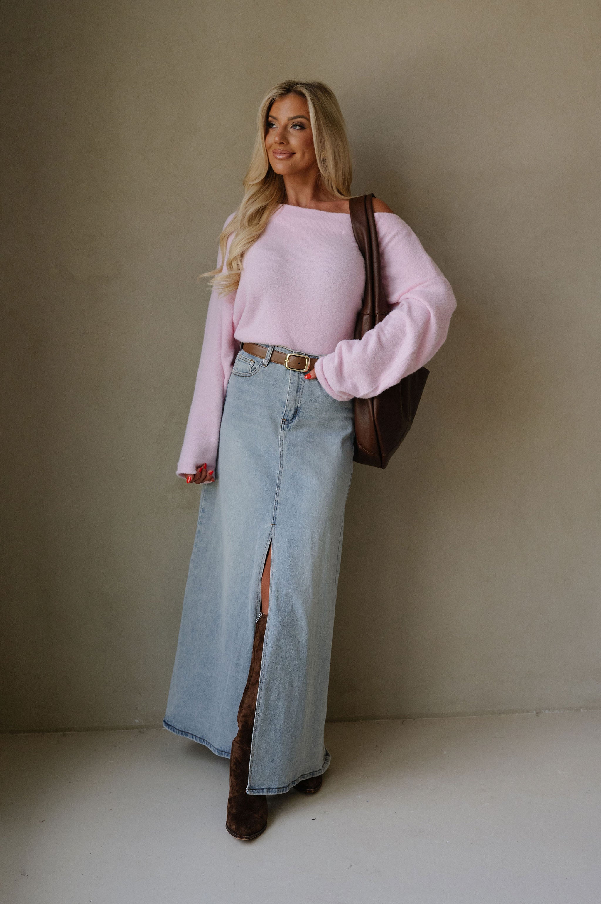 Jovie Asymmetrical Top-Light Pink