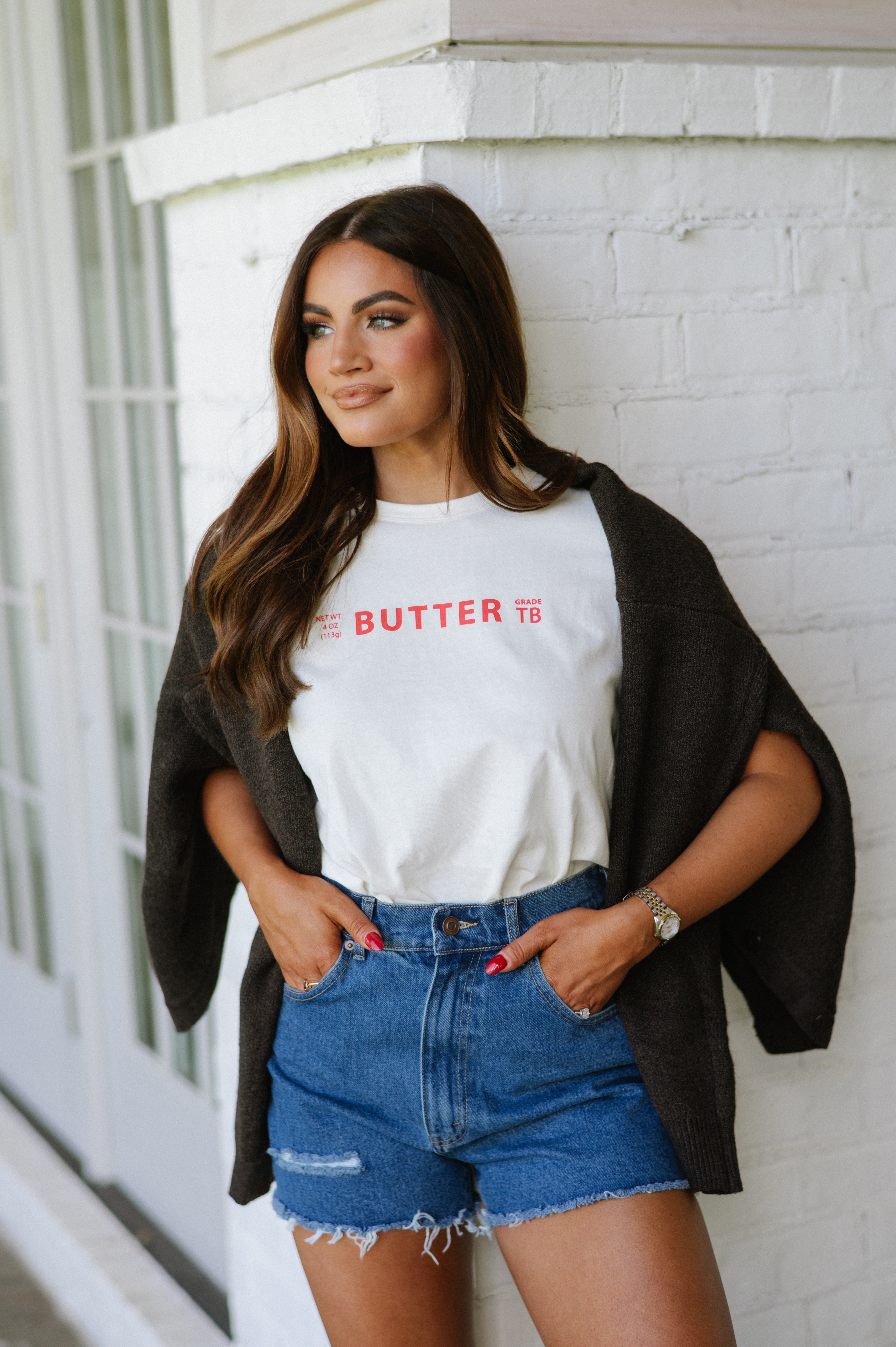 Butter Graphic Tee- Cream