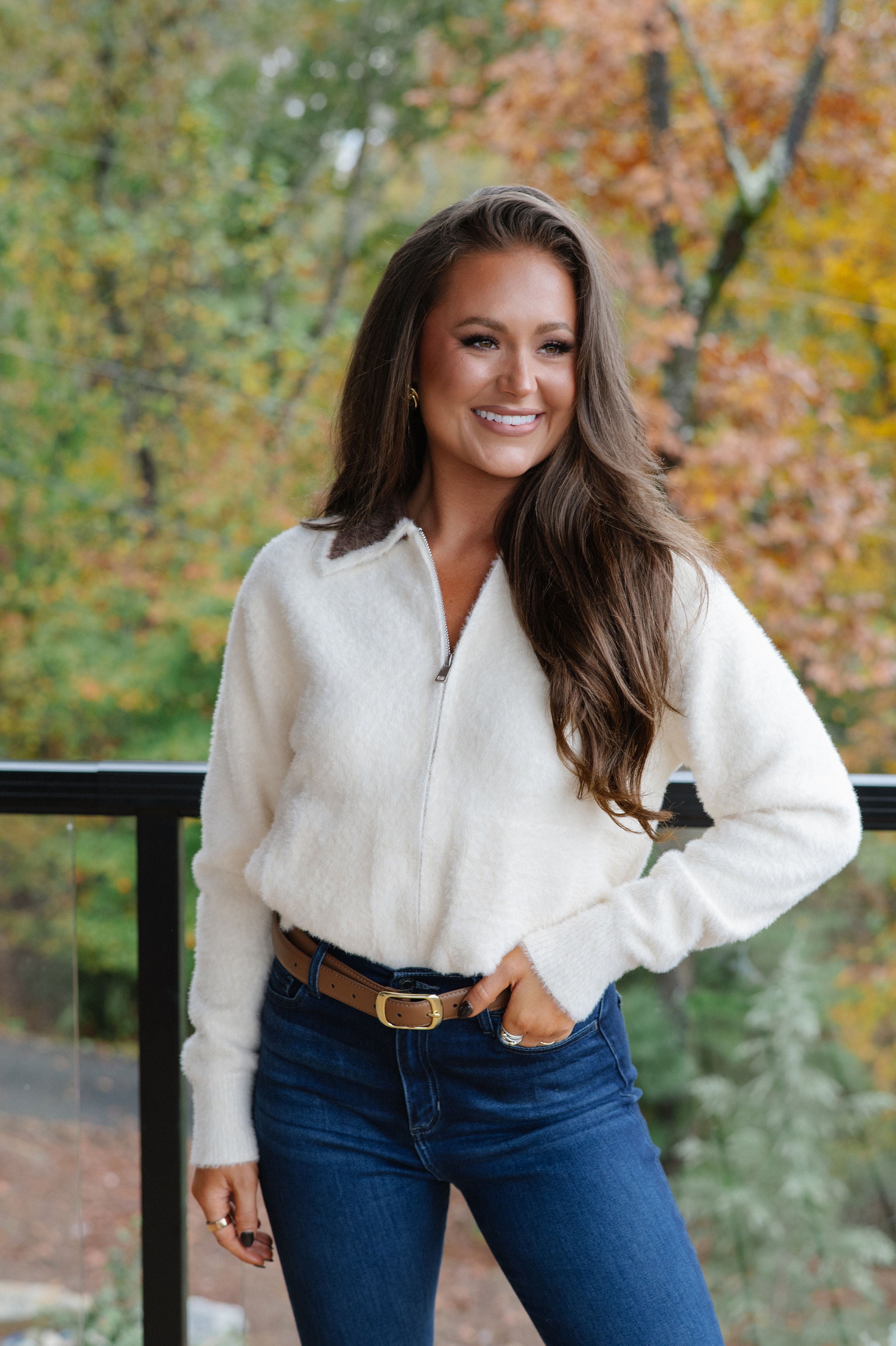 Jessie Cardigan-Vanilla/Brown