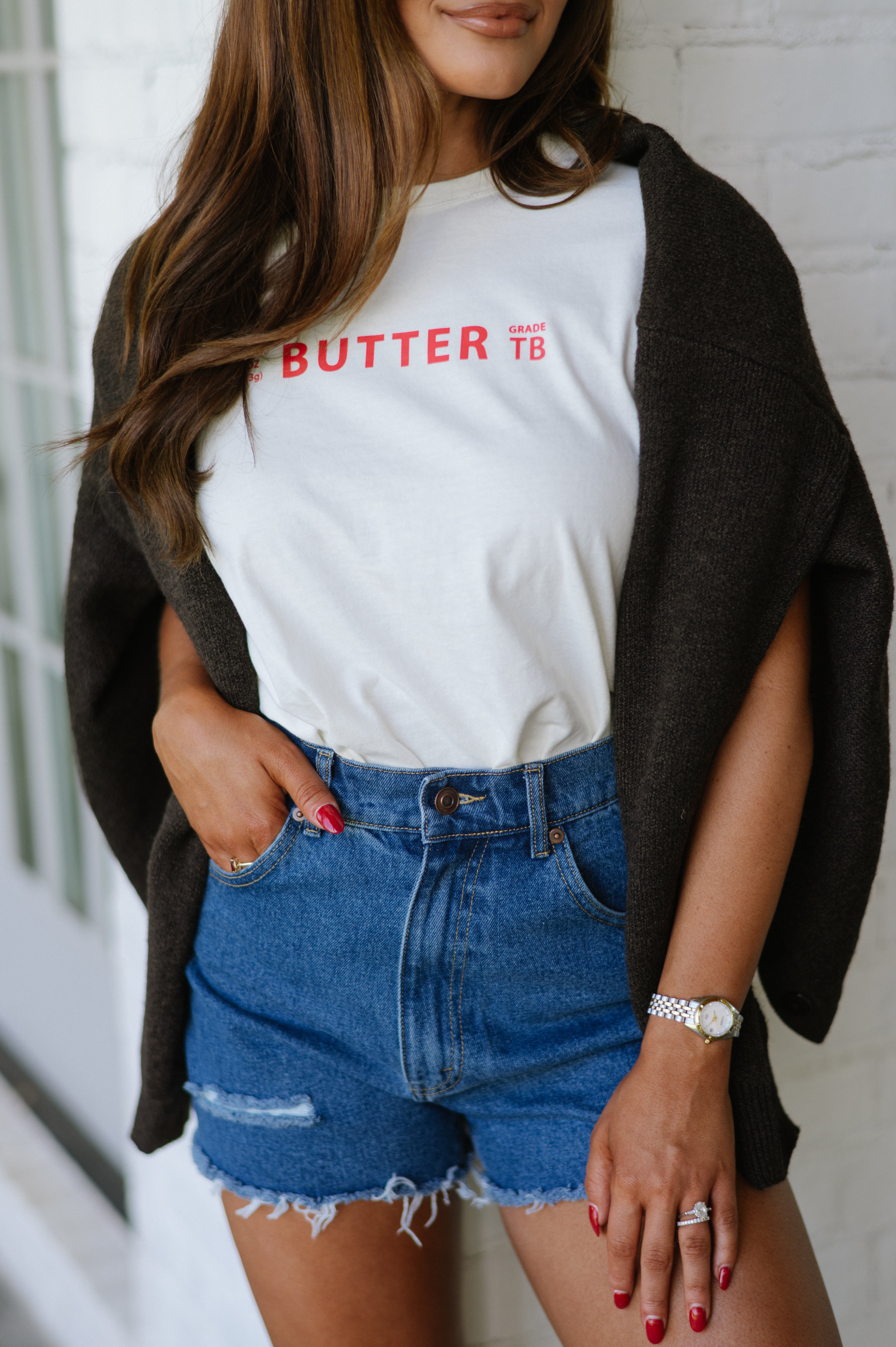 Butter Graphic Tee- Cream