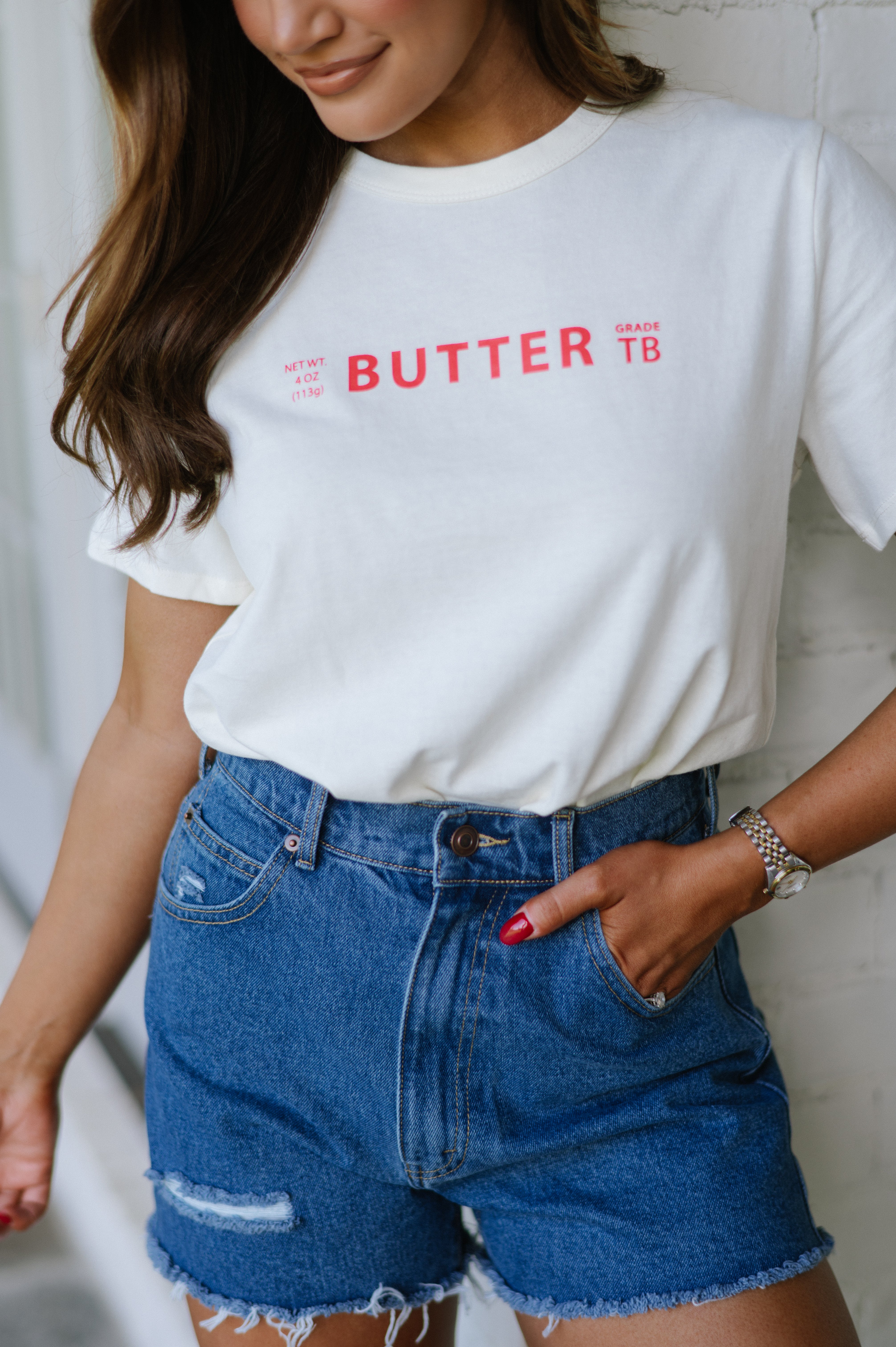 Butter Graphic Tee- Cream