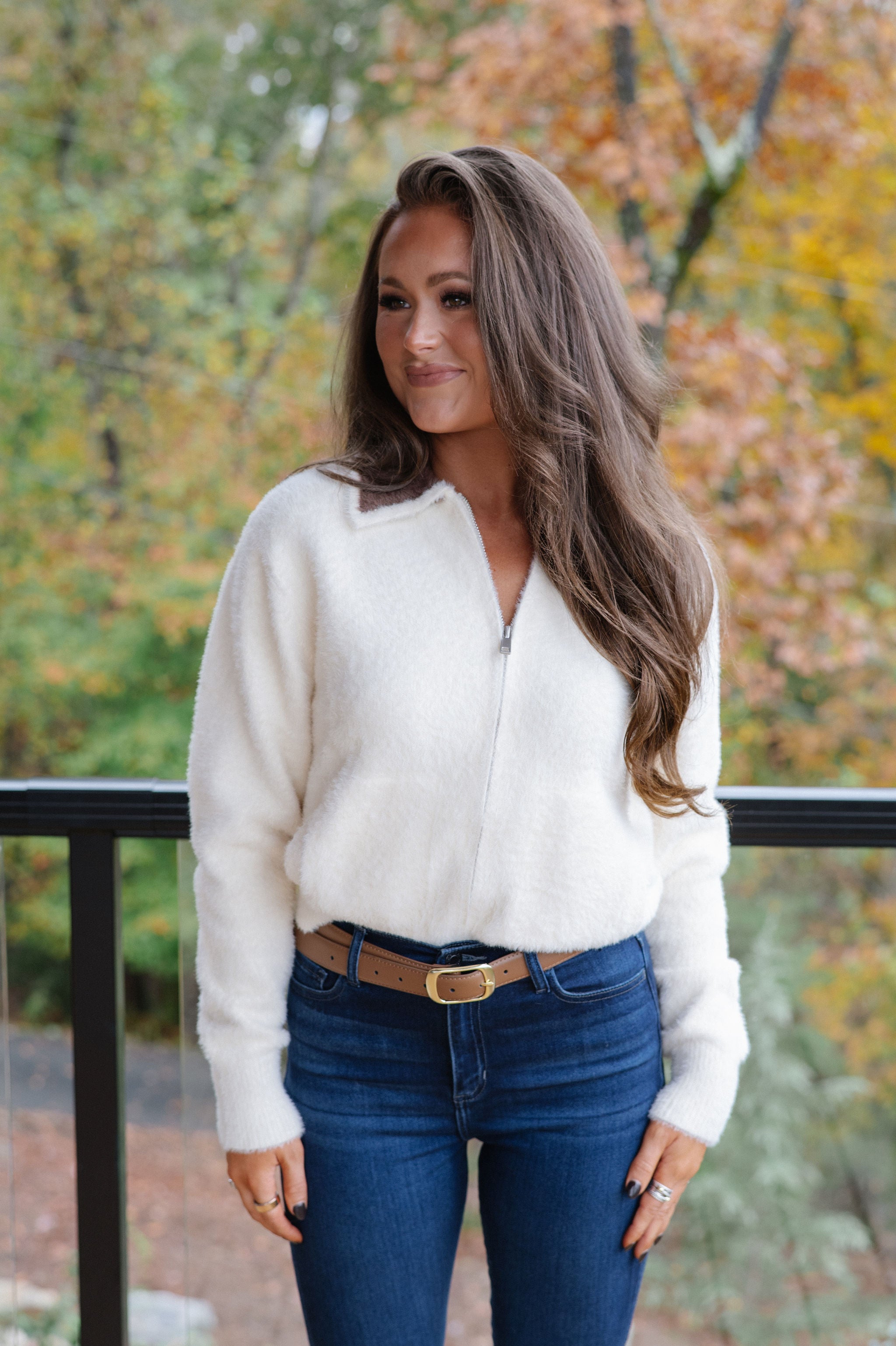 Jessie Cardigan-Vanilla/Brown