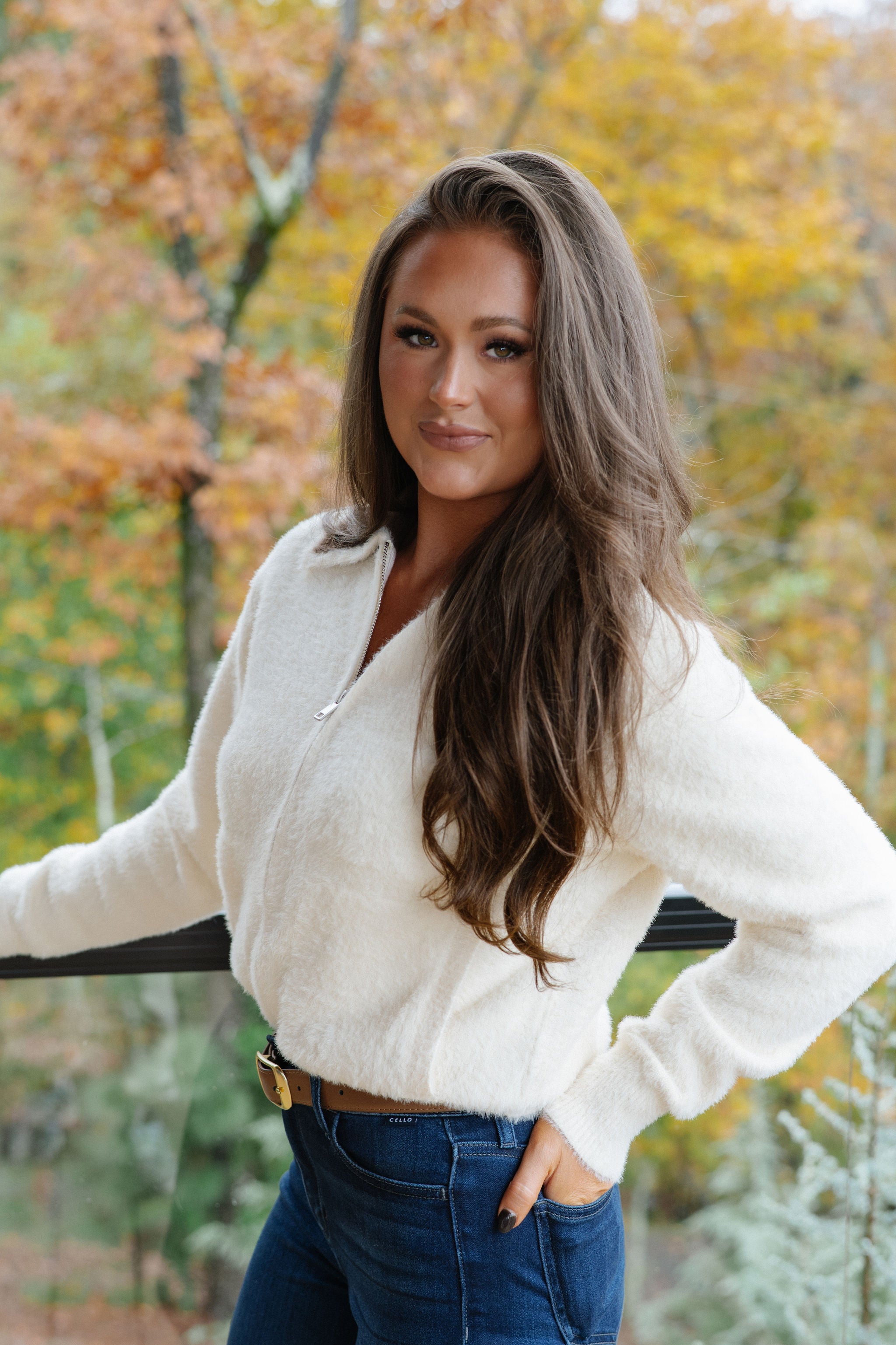 Jessie Cardigan-Vanilla/Brown