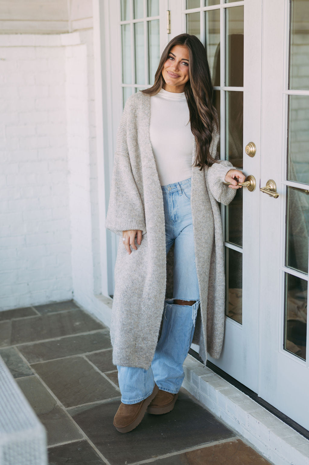 Chunky Oversized Cardigan- Oatmeal